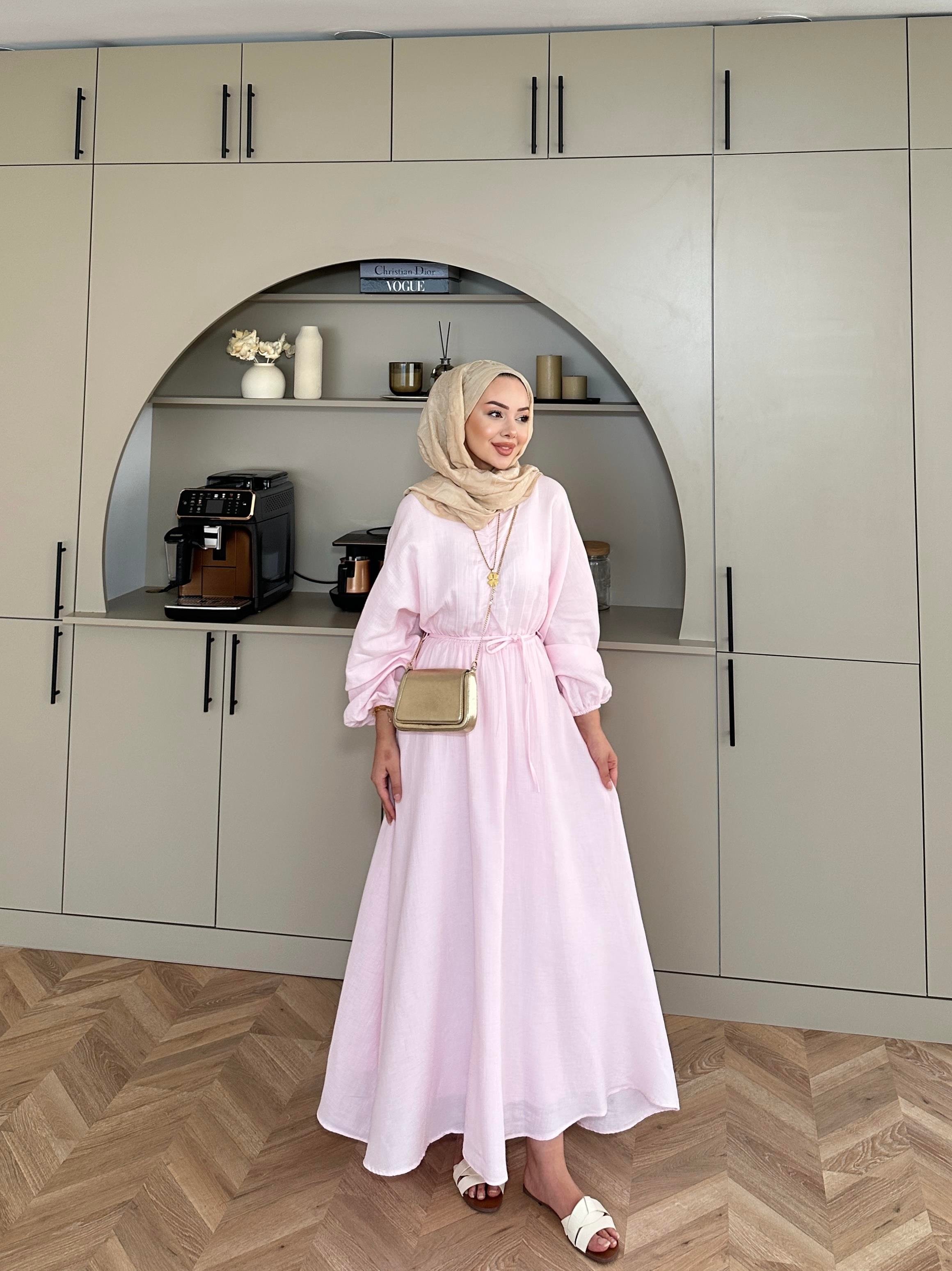 Dean Elbise Toz Pembe