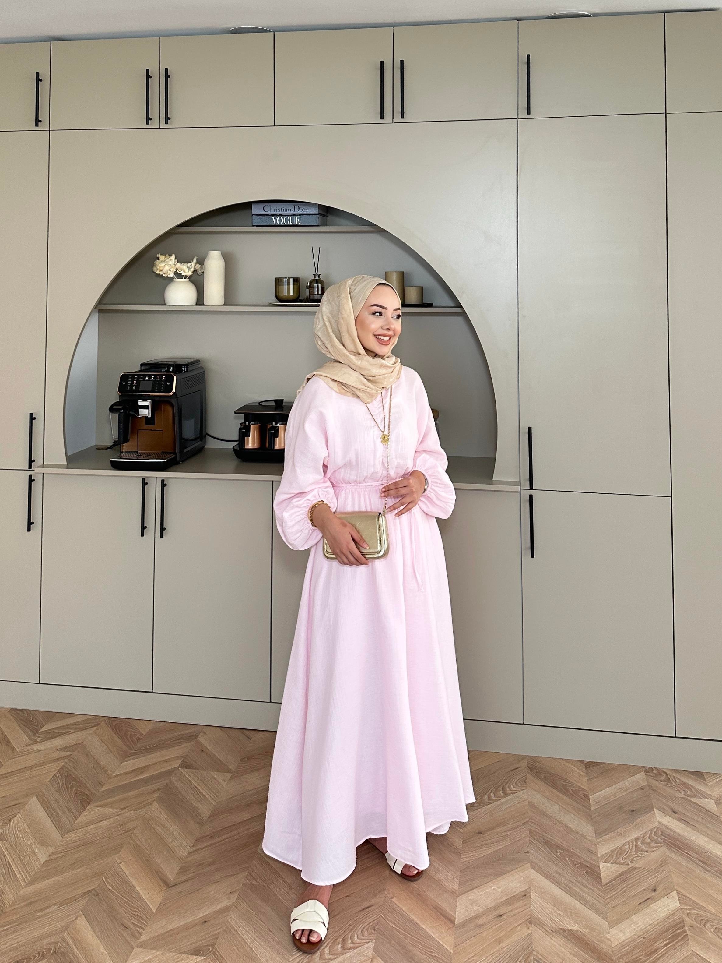 Dean Elbise Toz Pembe