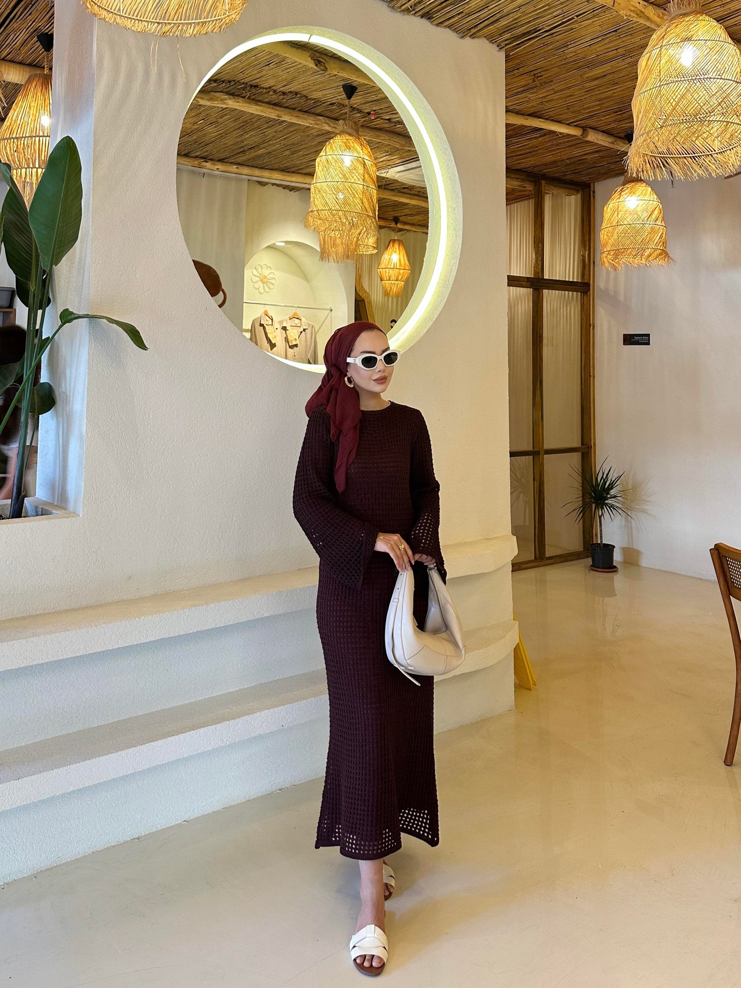 Mia Fileli Elbise Bordo