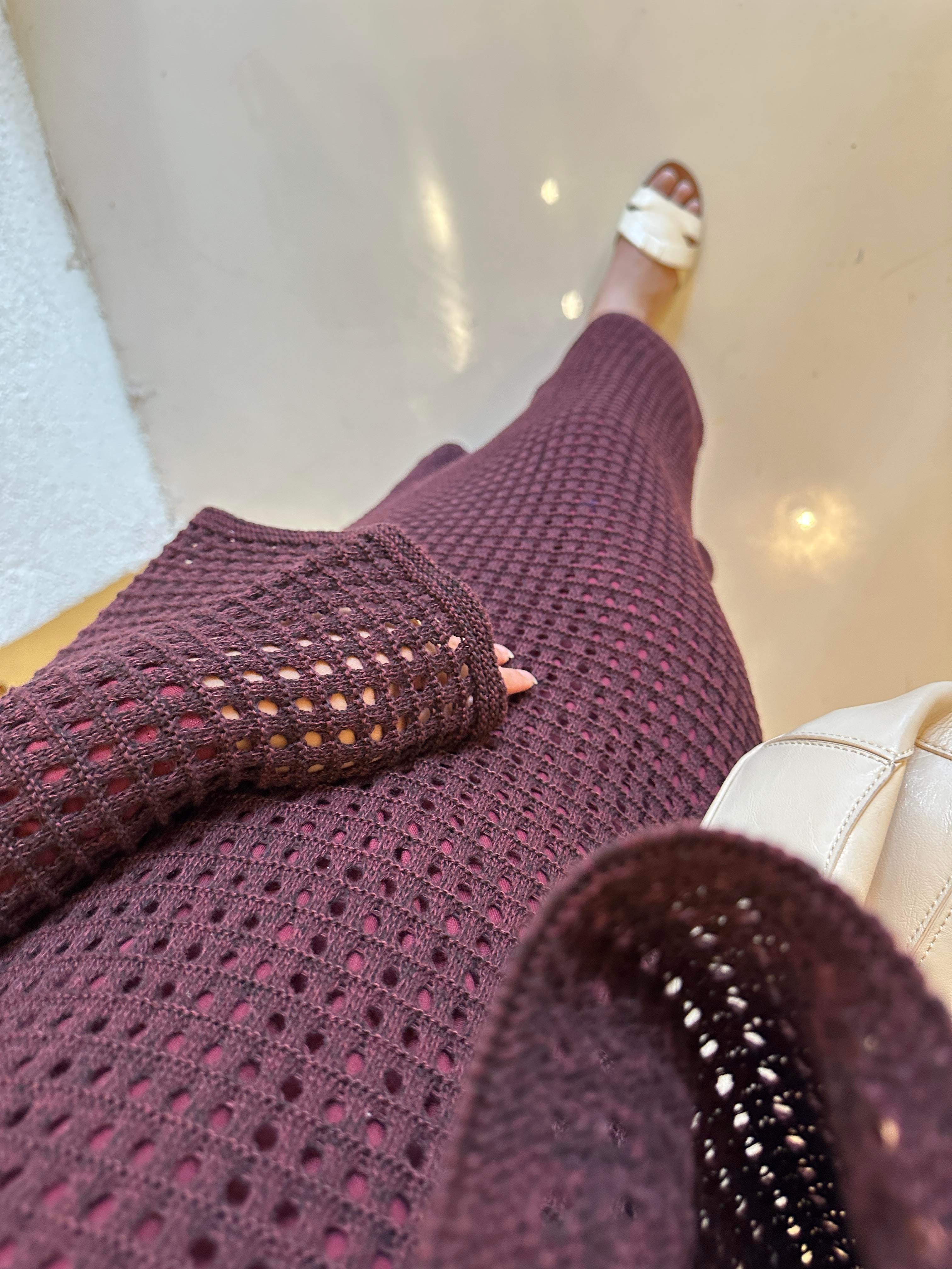 Mia Fileli Elbise Bordo