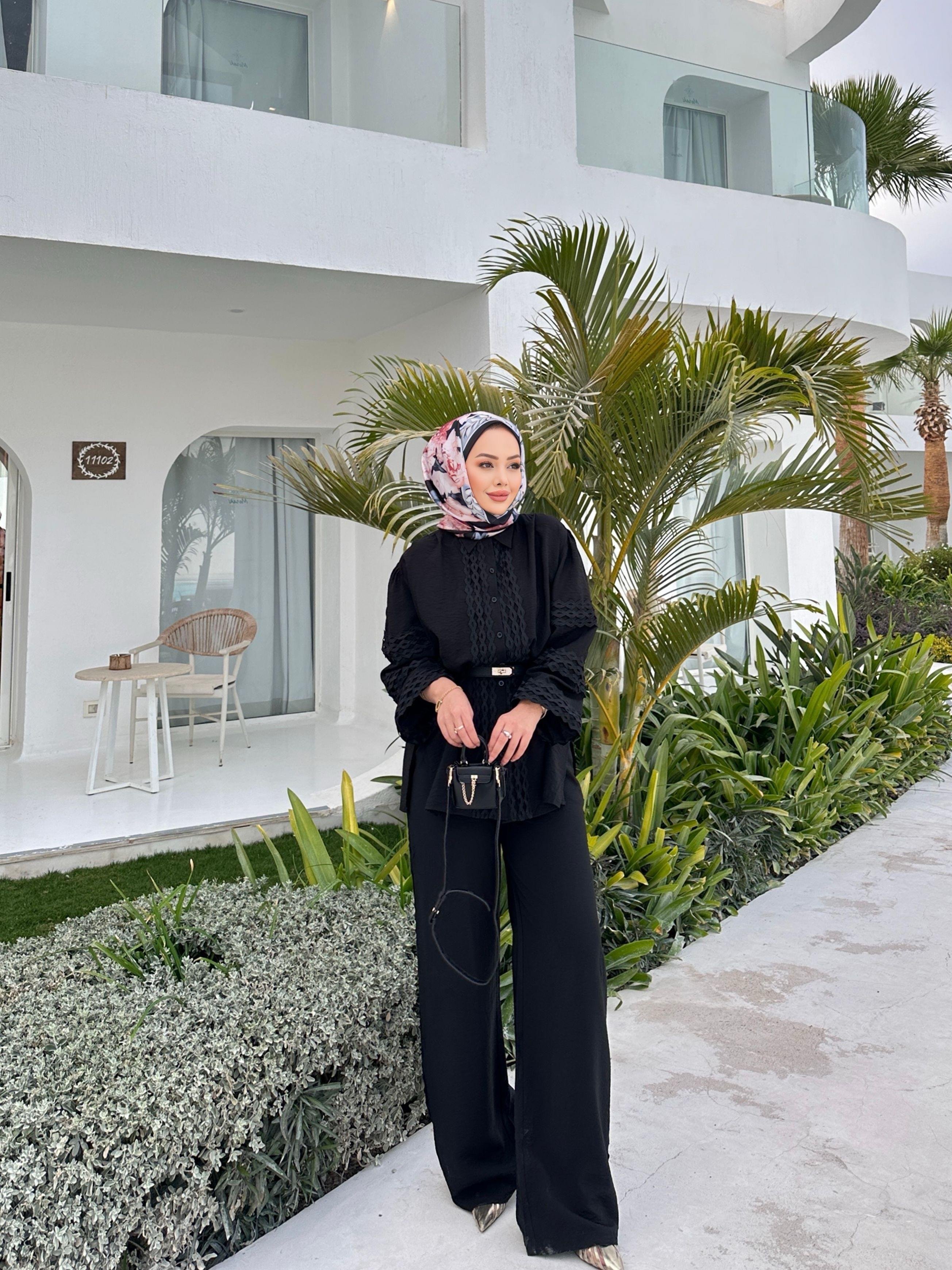 Della Pantolonlu Takım Siyah