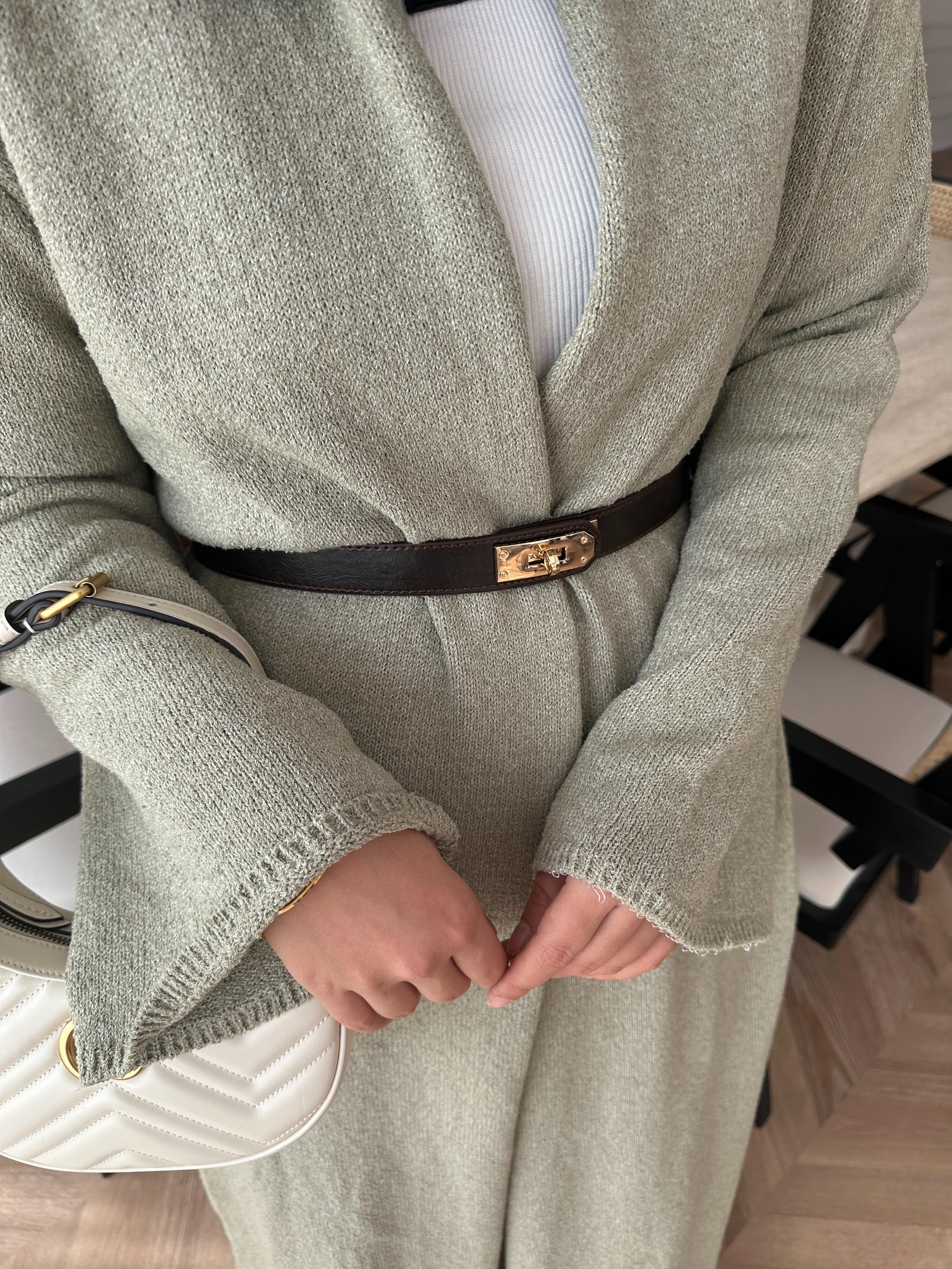 Dilay Triko Uzun Hırka Çağla 