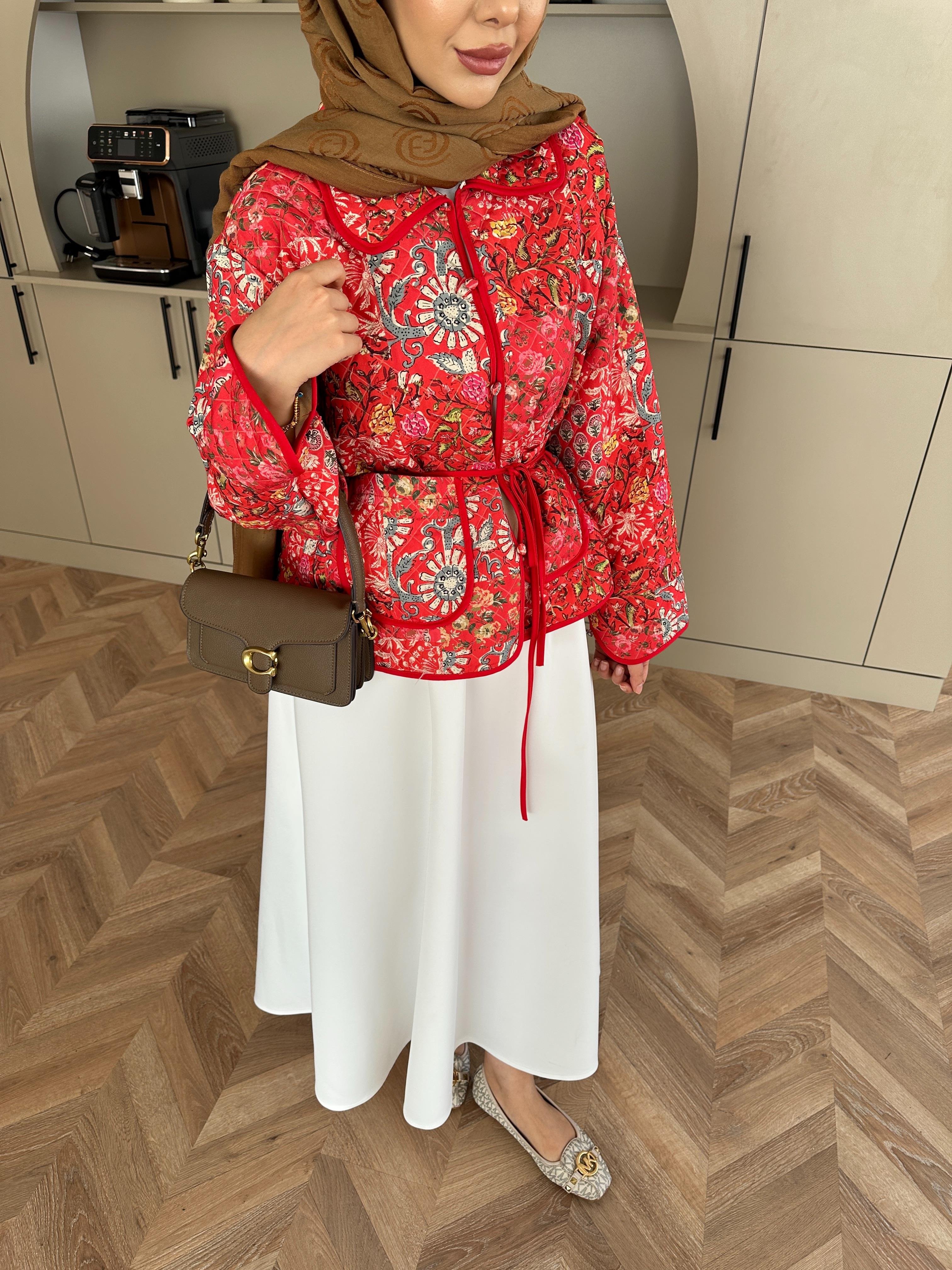 Doa Jakar Ceket Kırmızı