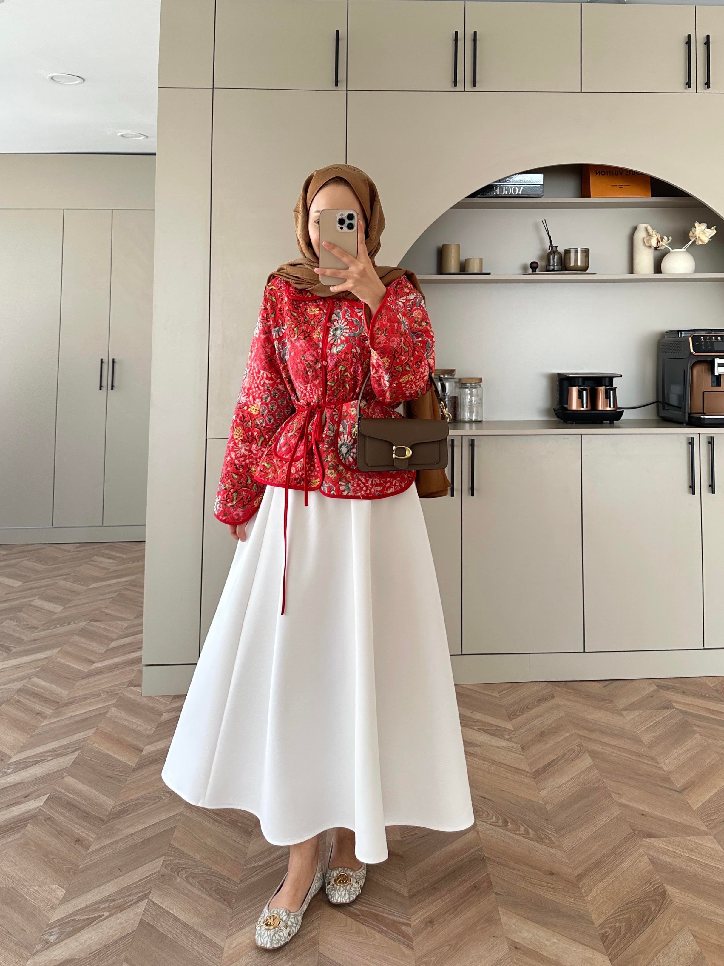 Doa Jakar Ceket Kırmızı