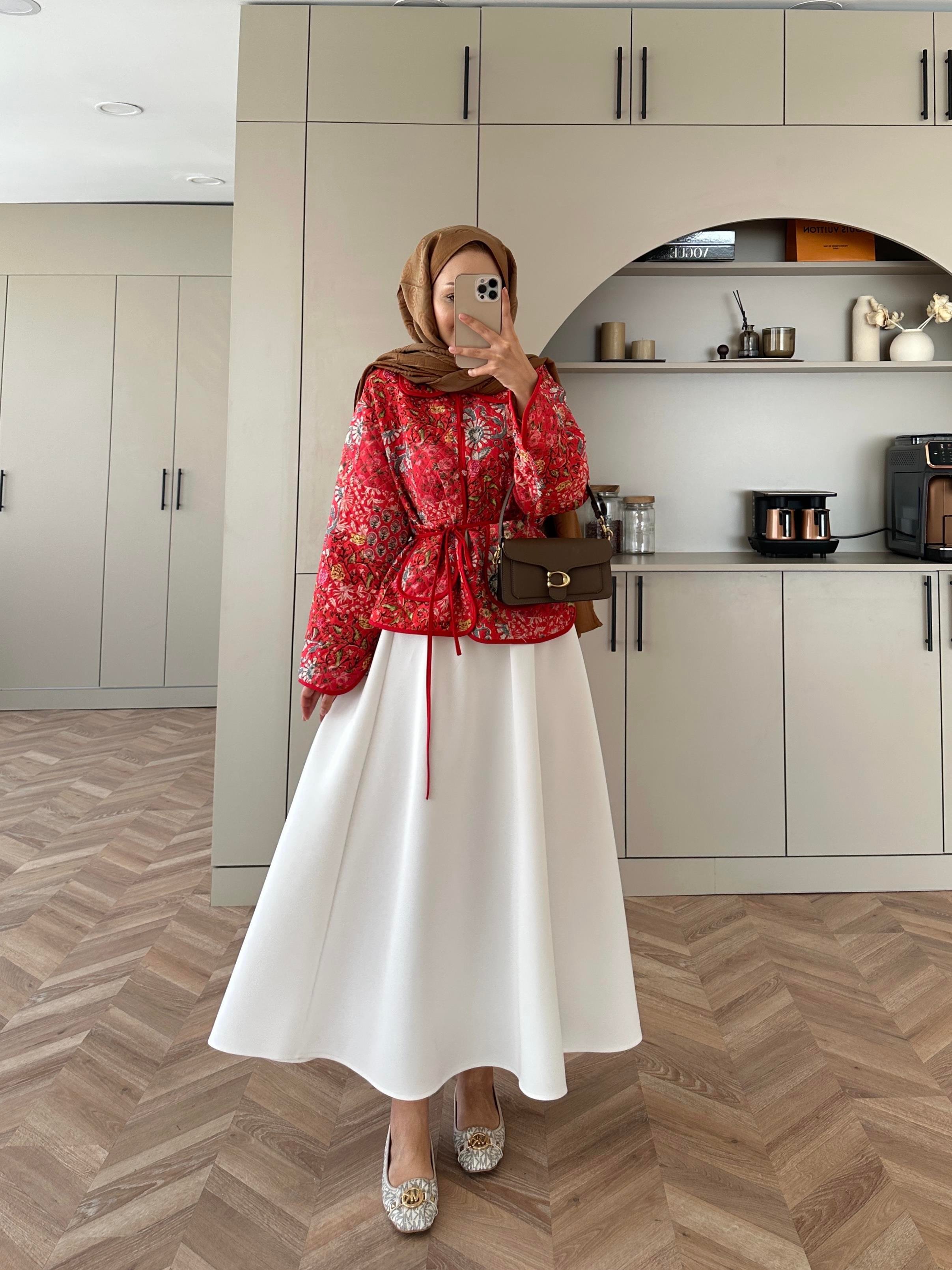 Doa Jakar Ceket Kırmızı