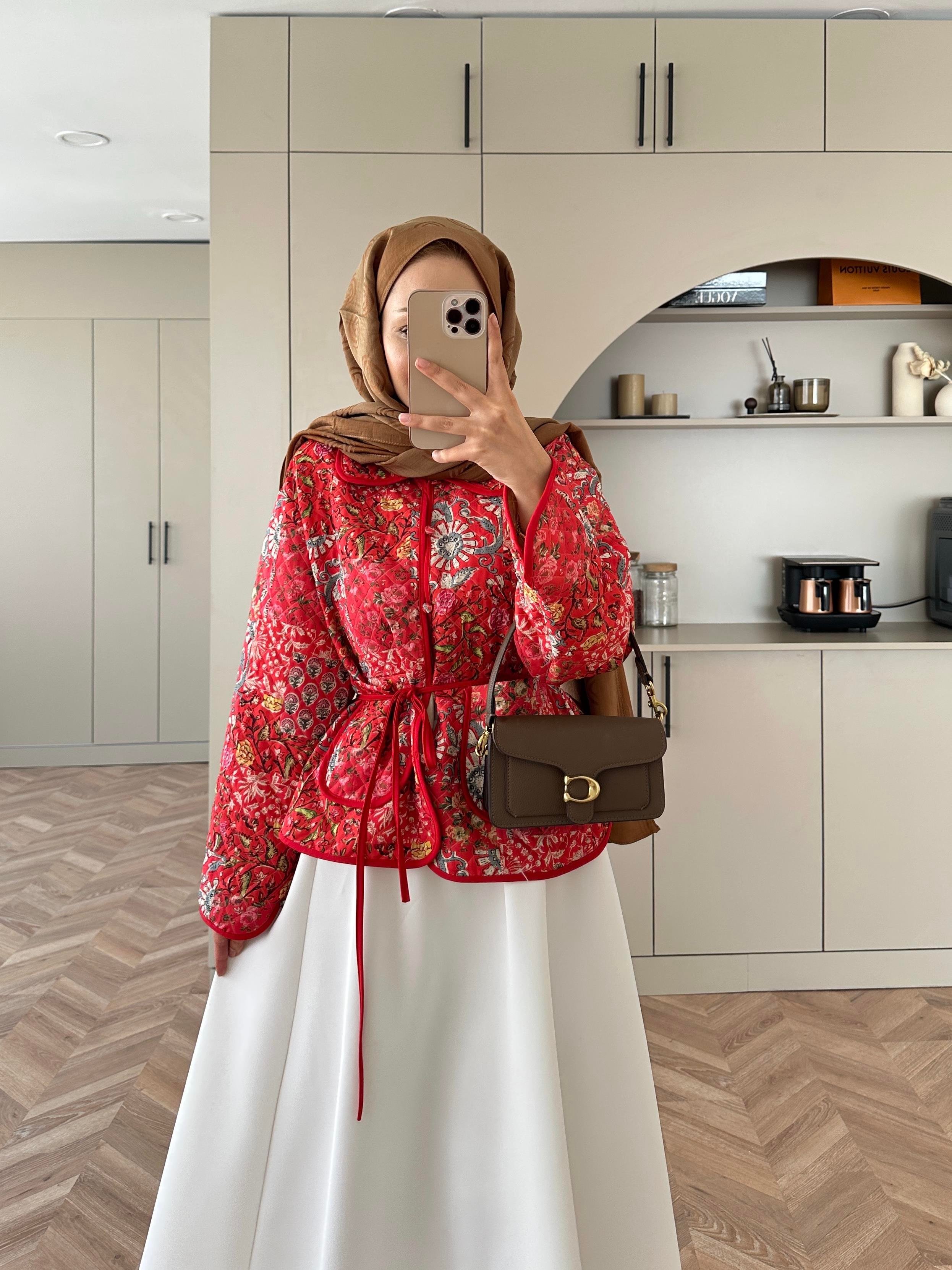 Doa Jakar Ceket Kırmızı