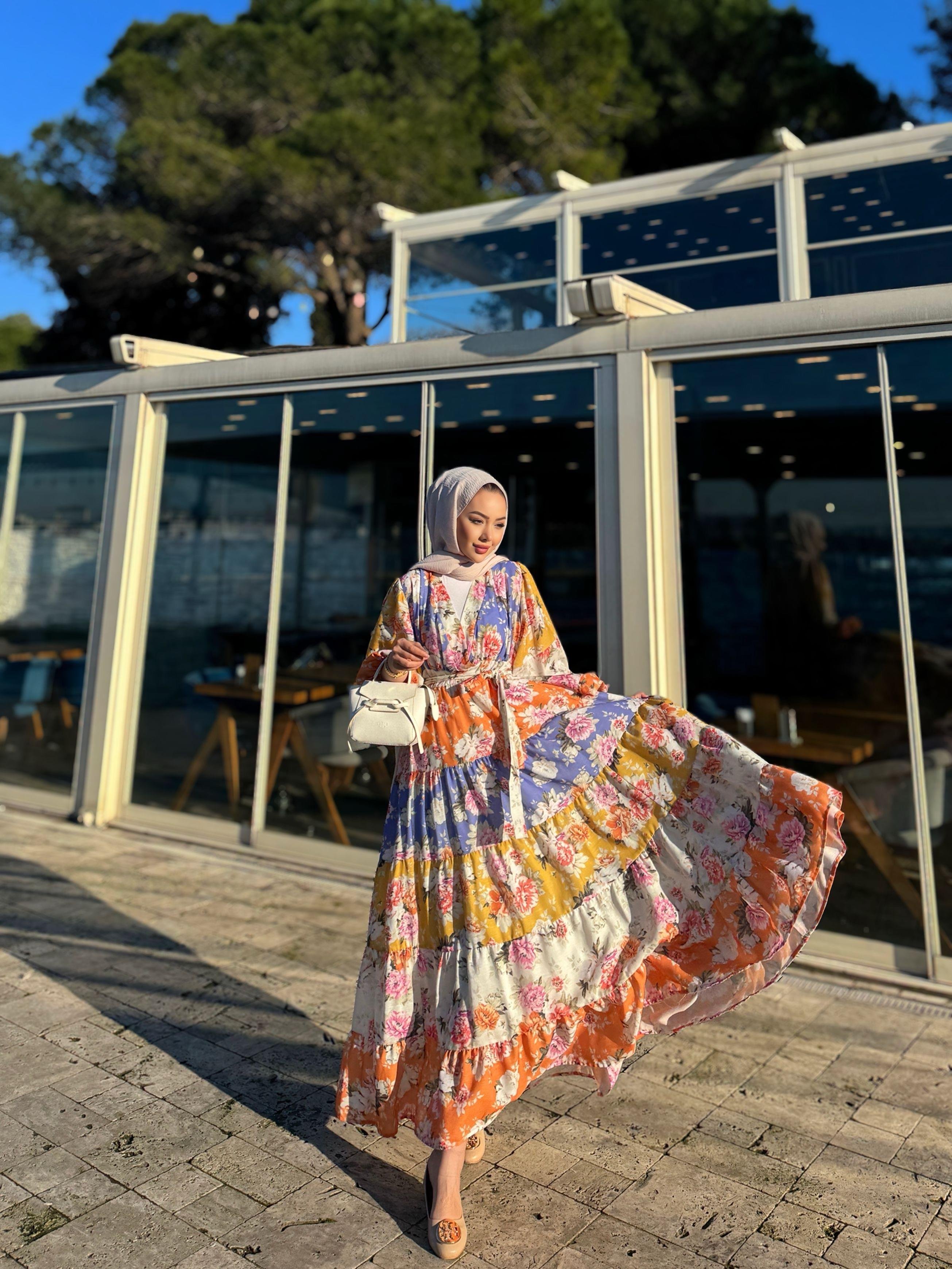 Elara Çiçekli Elbise