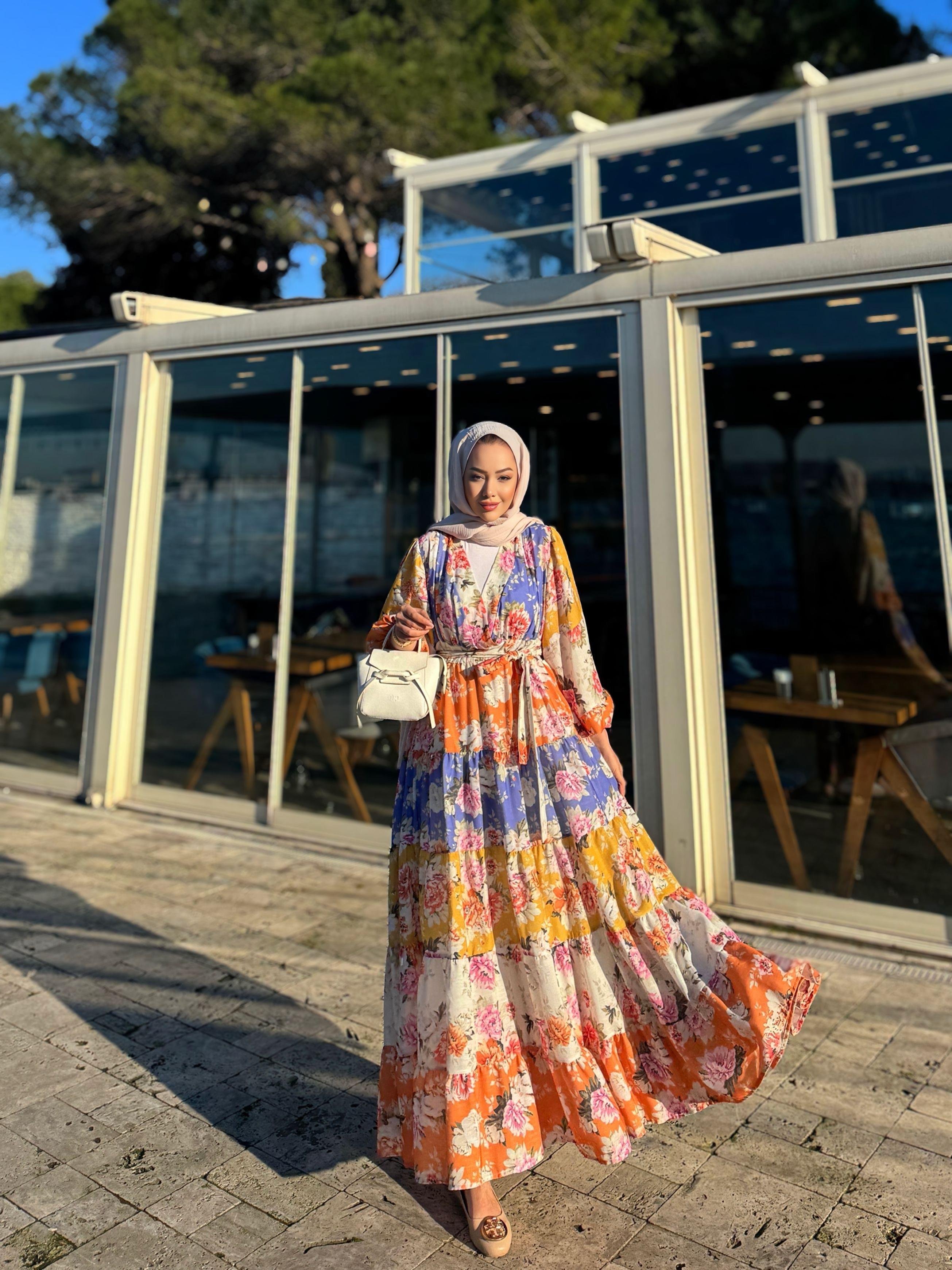 Elara Çiçekli Elbise