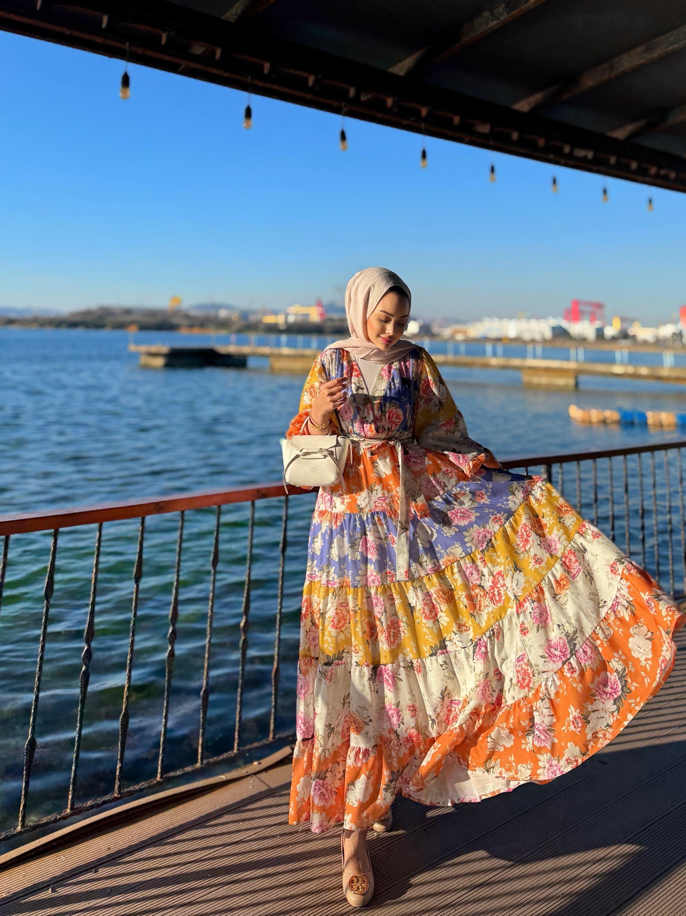 Elara Çiçekli Elbise