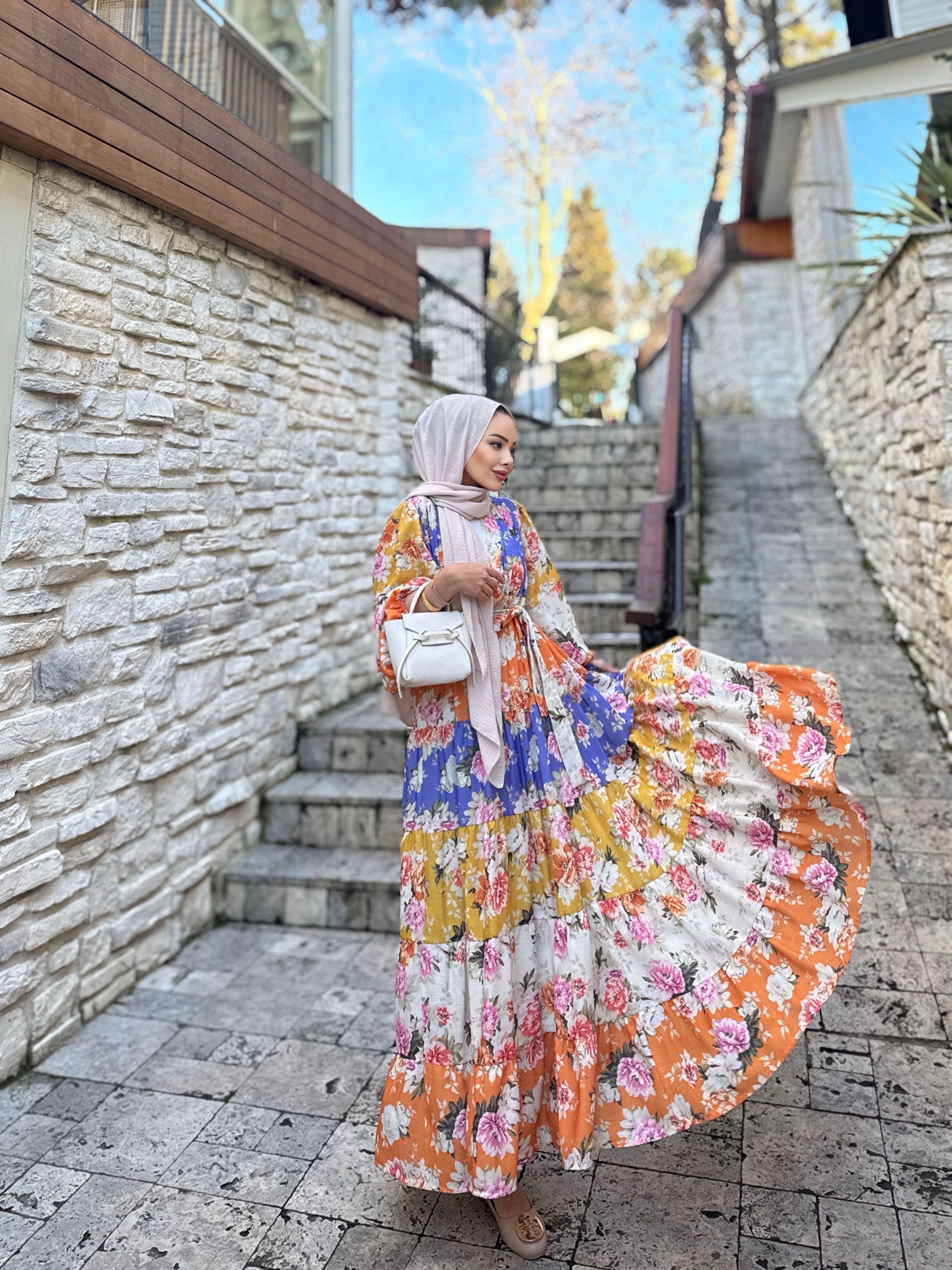 Elara Çiçekli Elbise