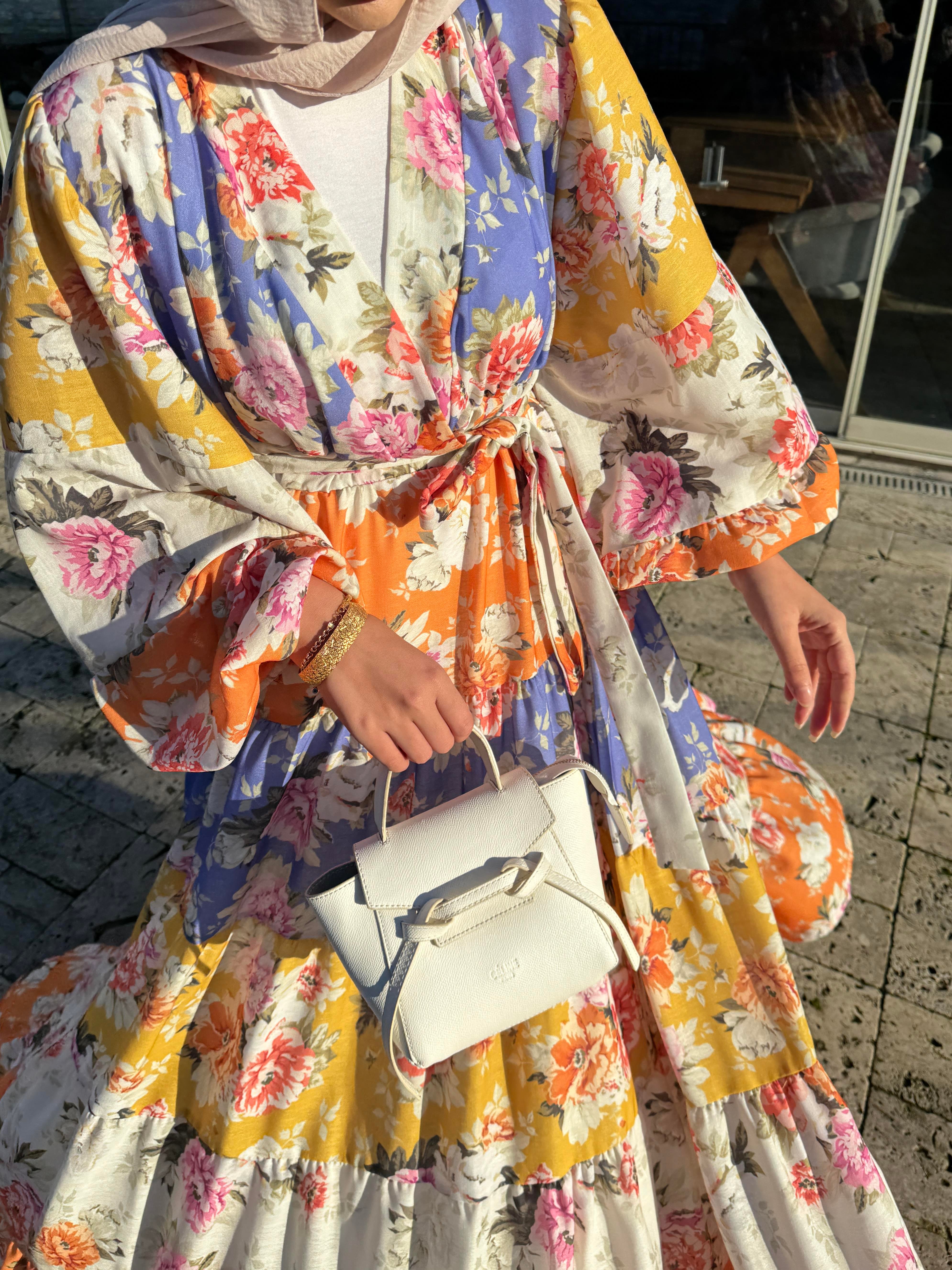 Elara Çiçekli Elbise