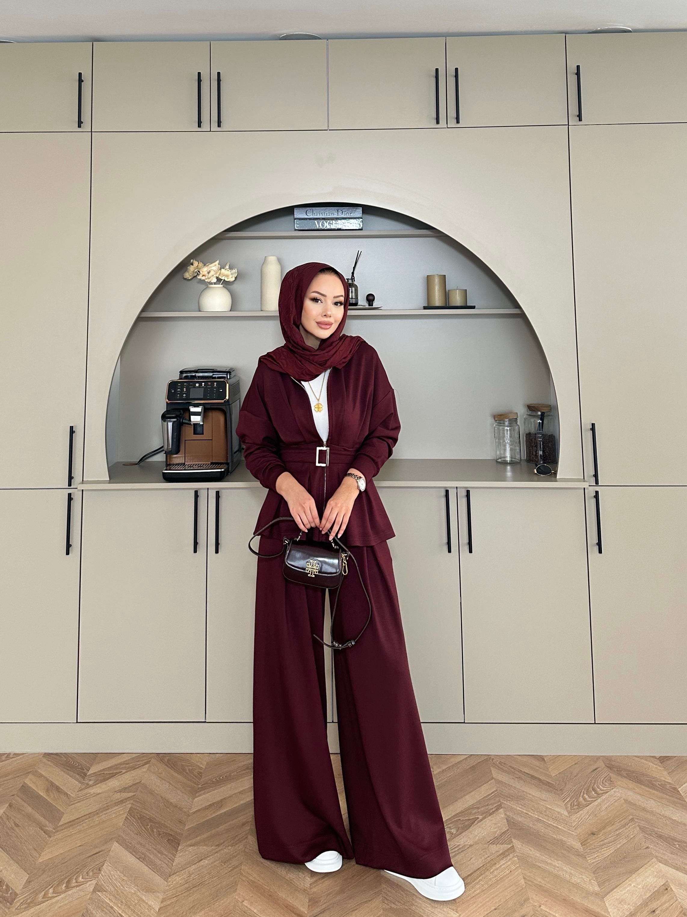 Elina Oysh Takım Bordo 