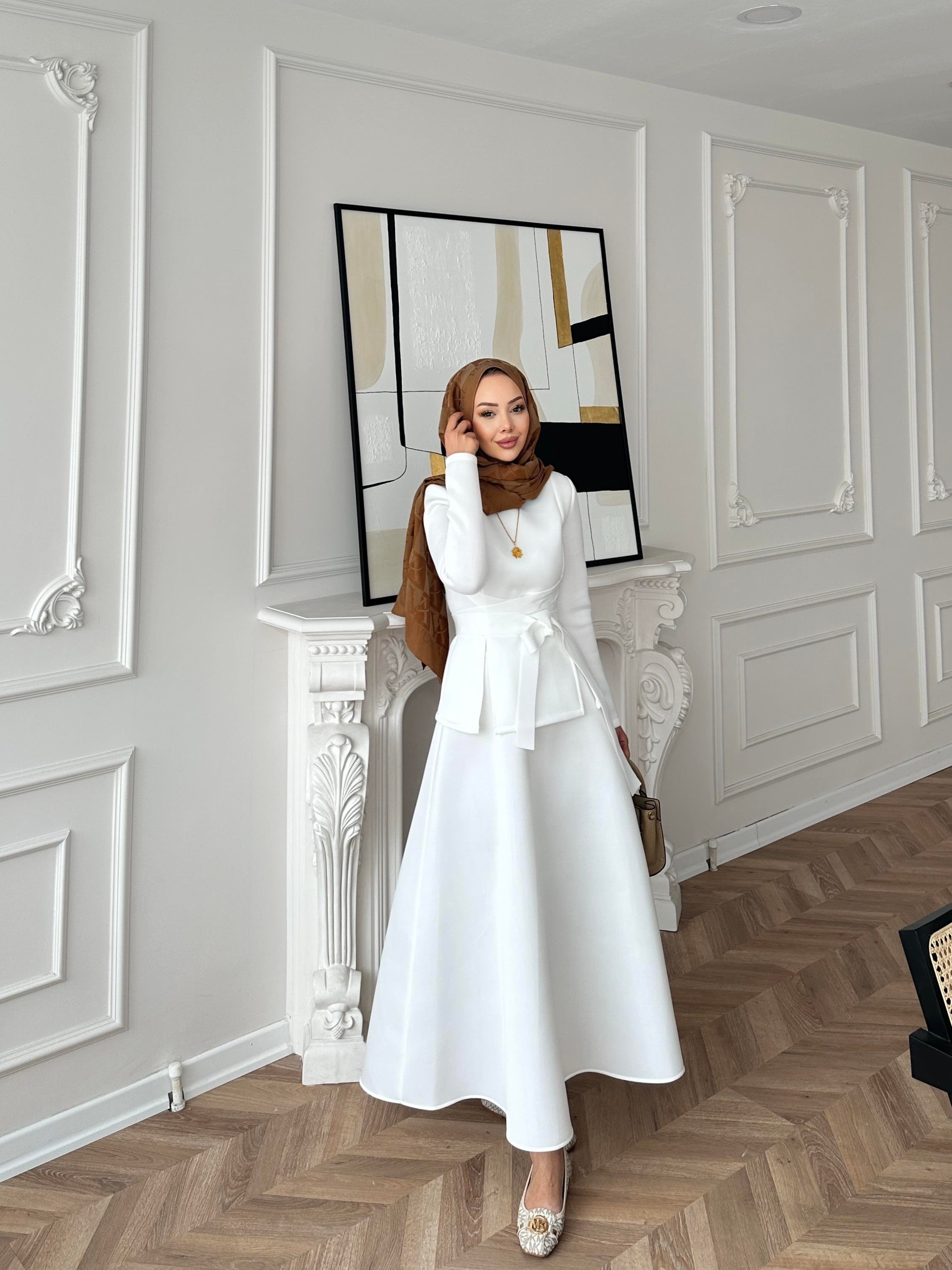 Esla Scuba Etekli Takım Beyaz