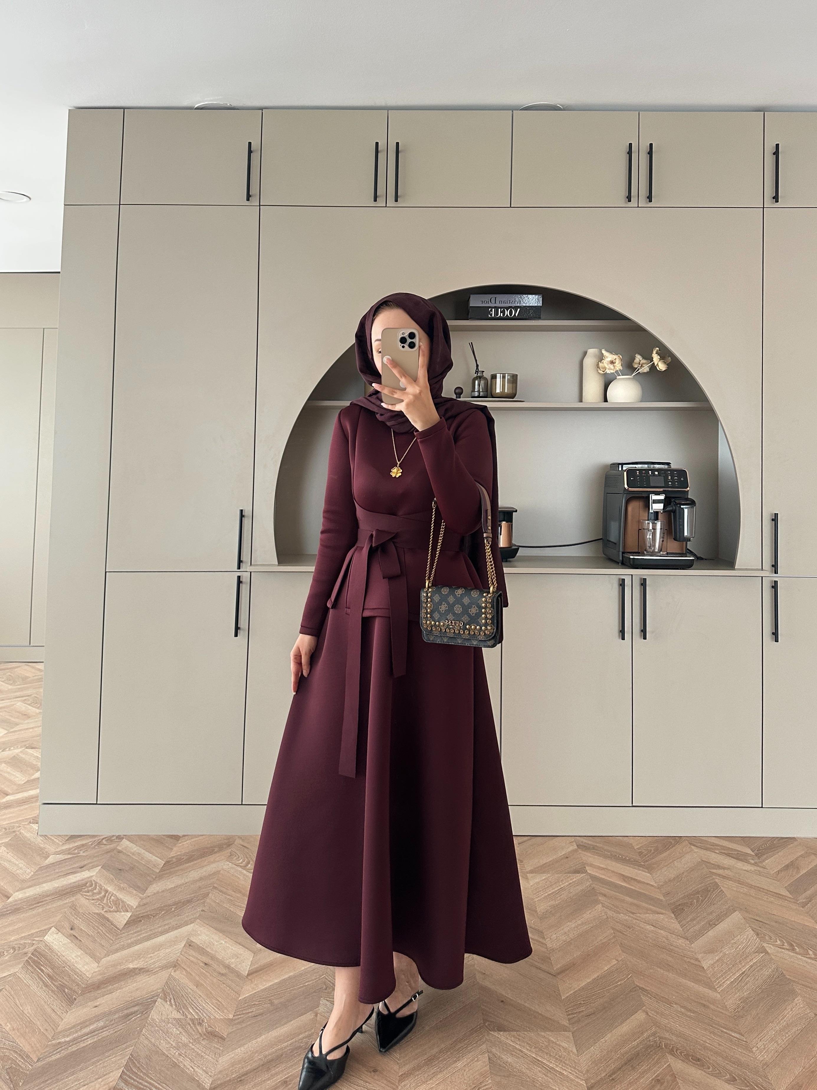 Esla Scuba Etekli Takım Bordo 