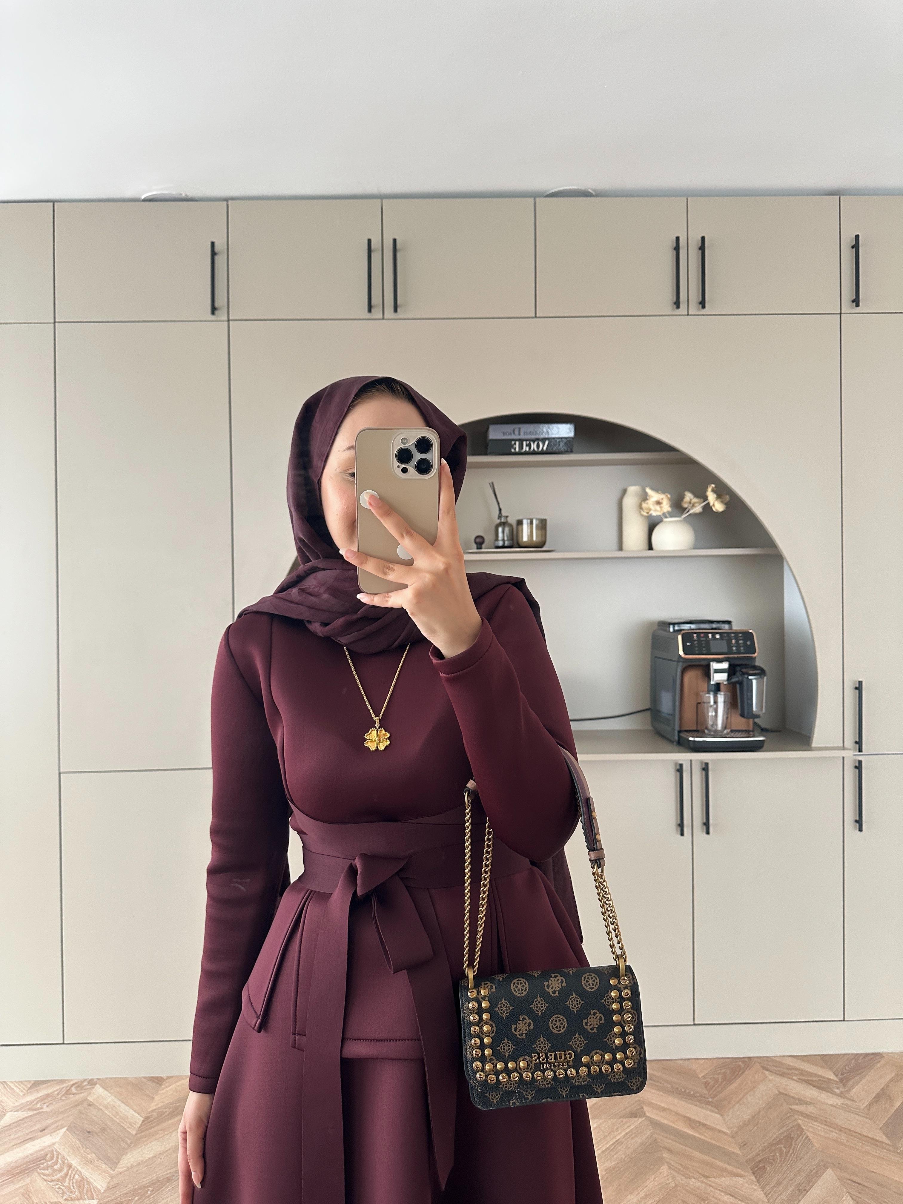 Esla Scuba Etekli Takım Bordo 