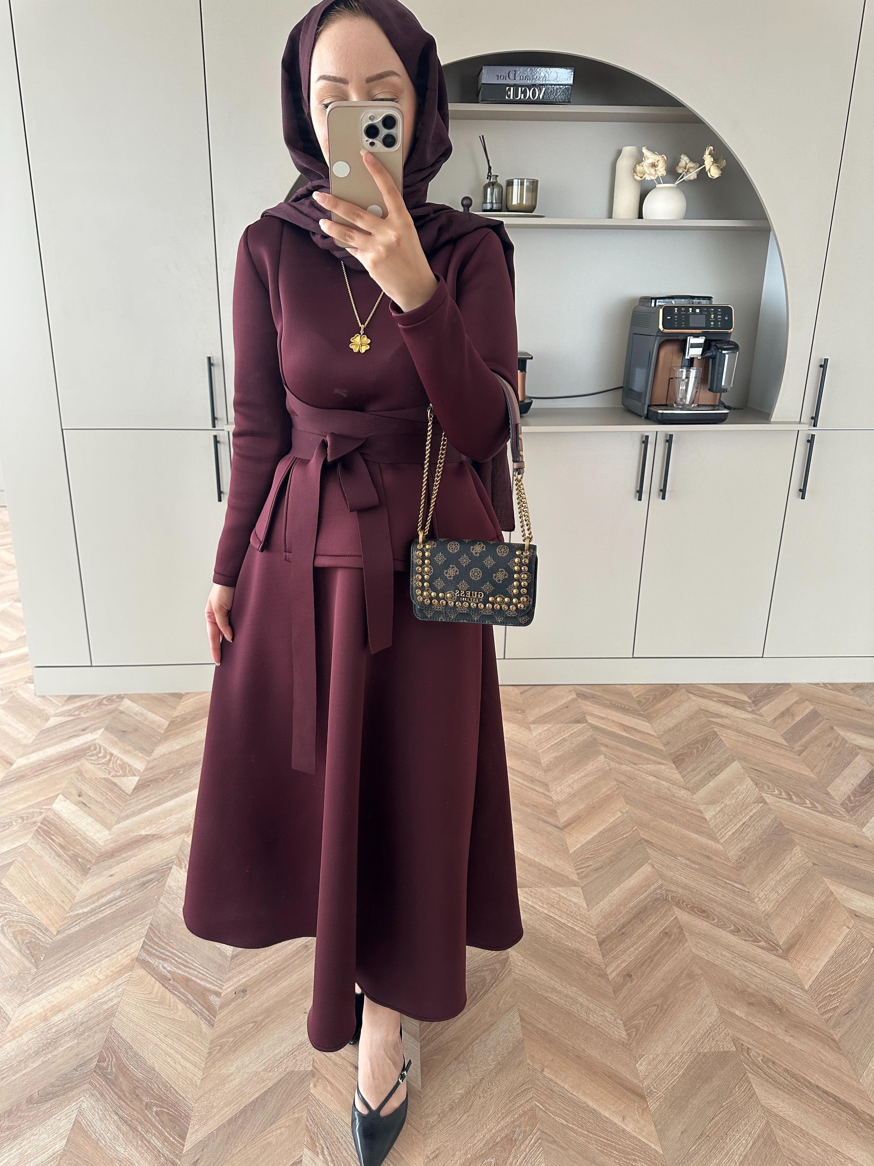 Esla Scuba Etekli Takım Bordo 