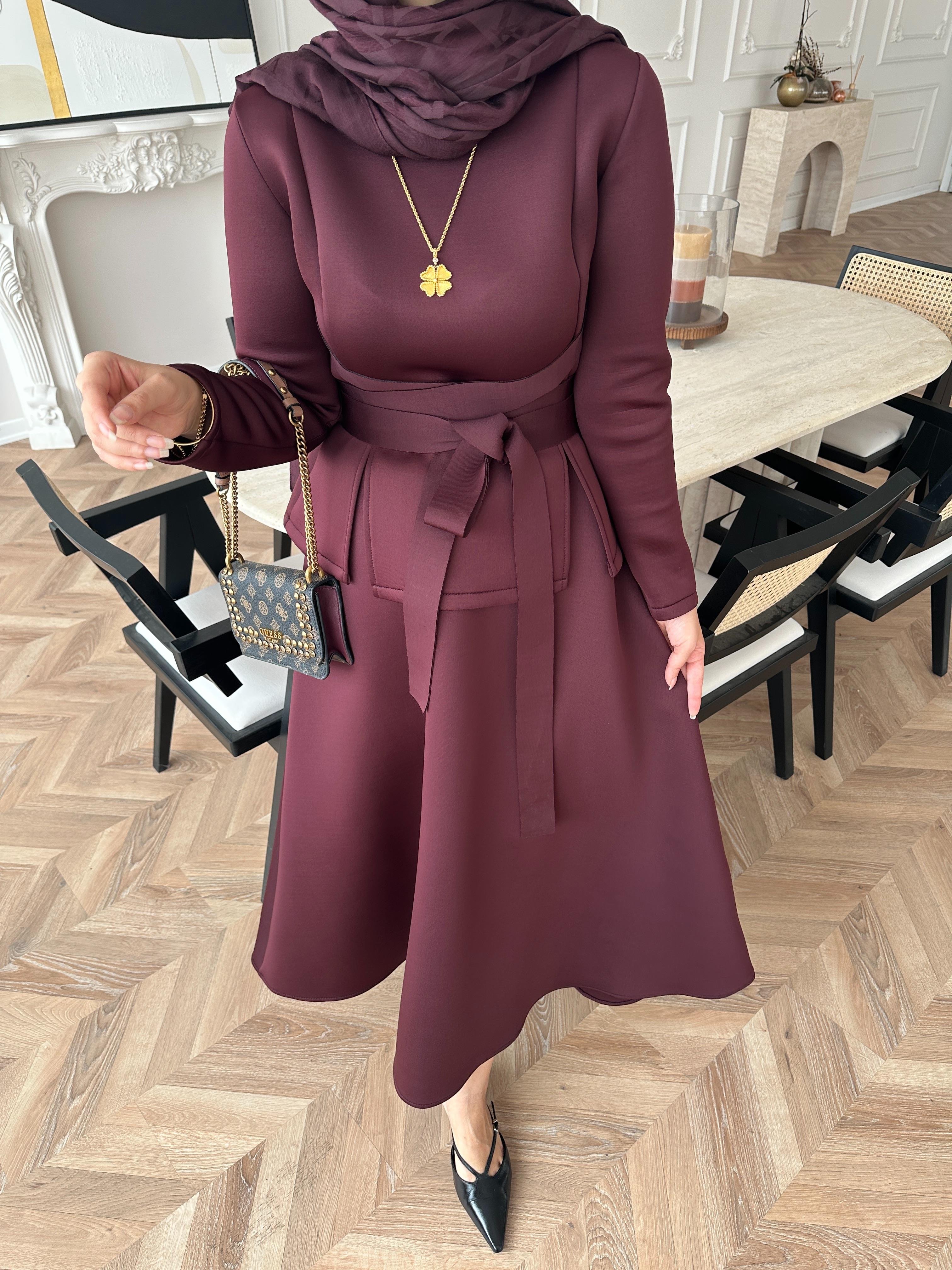 Esla Scuba Etekli Takım Bordo 