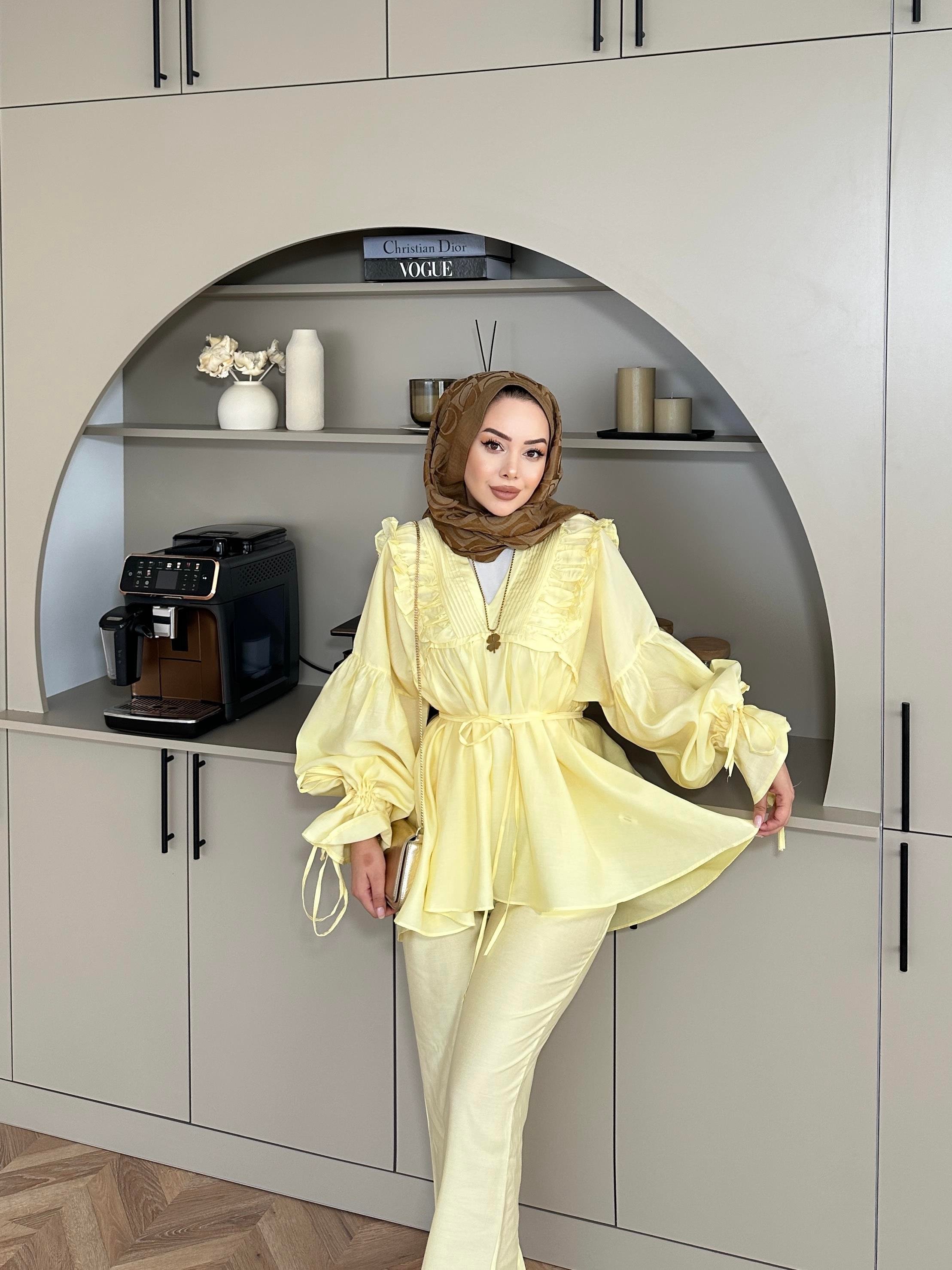 Faye Pantolonlu Takım Sarı