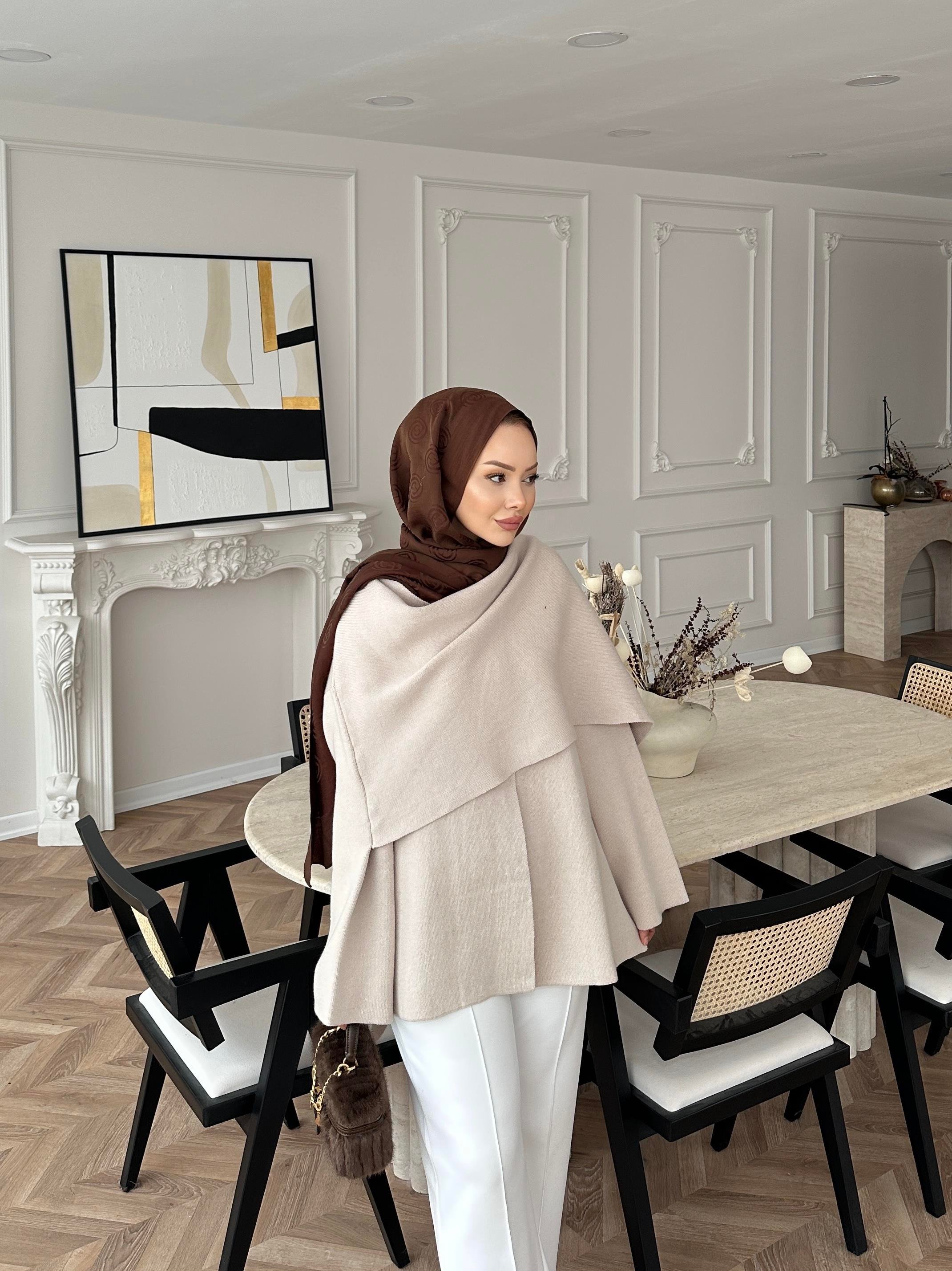 Ferla Şal Yaka Hırka Bej