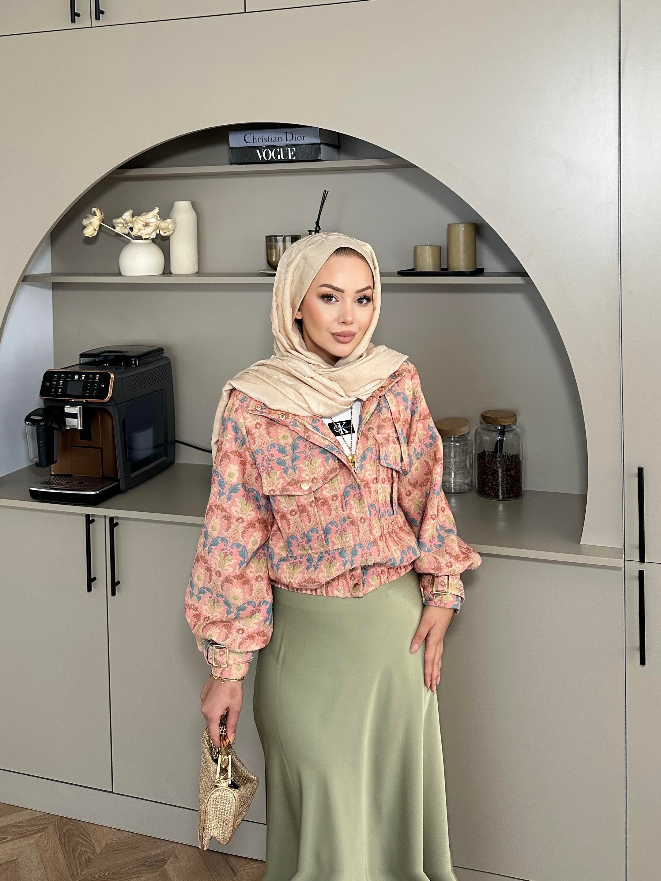 Flower Bomber Ceket Pembe