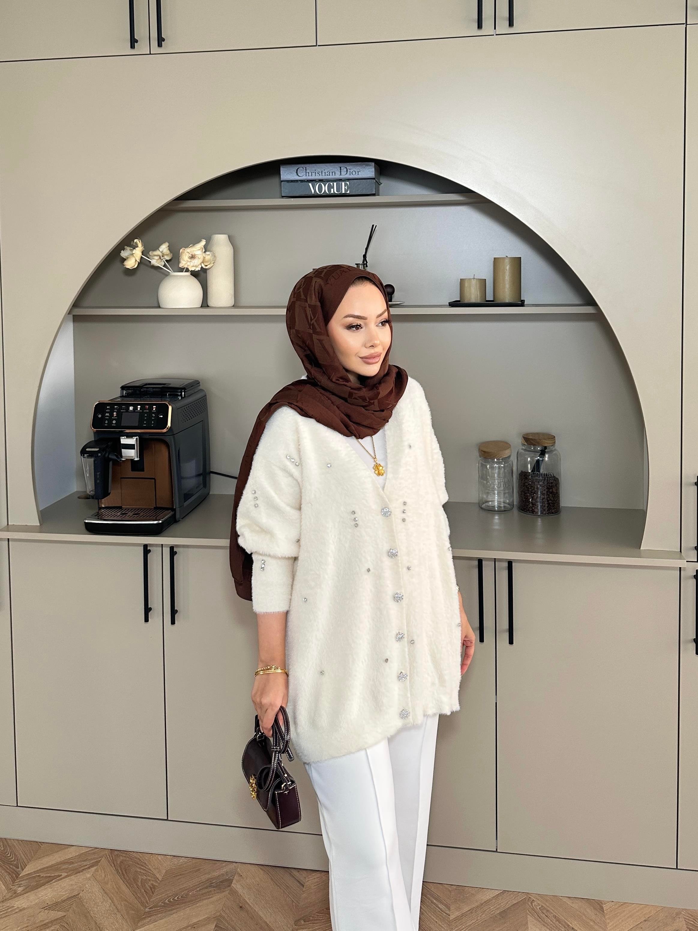 Frida Angora Hırka Bej