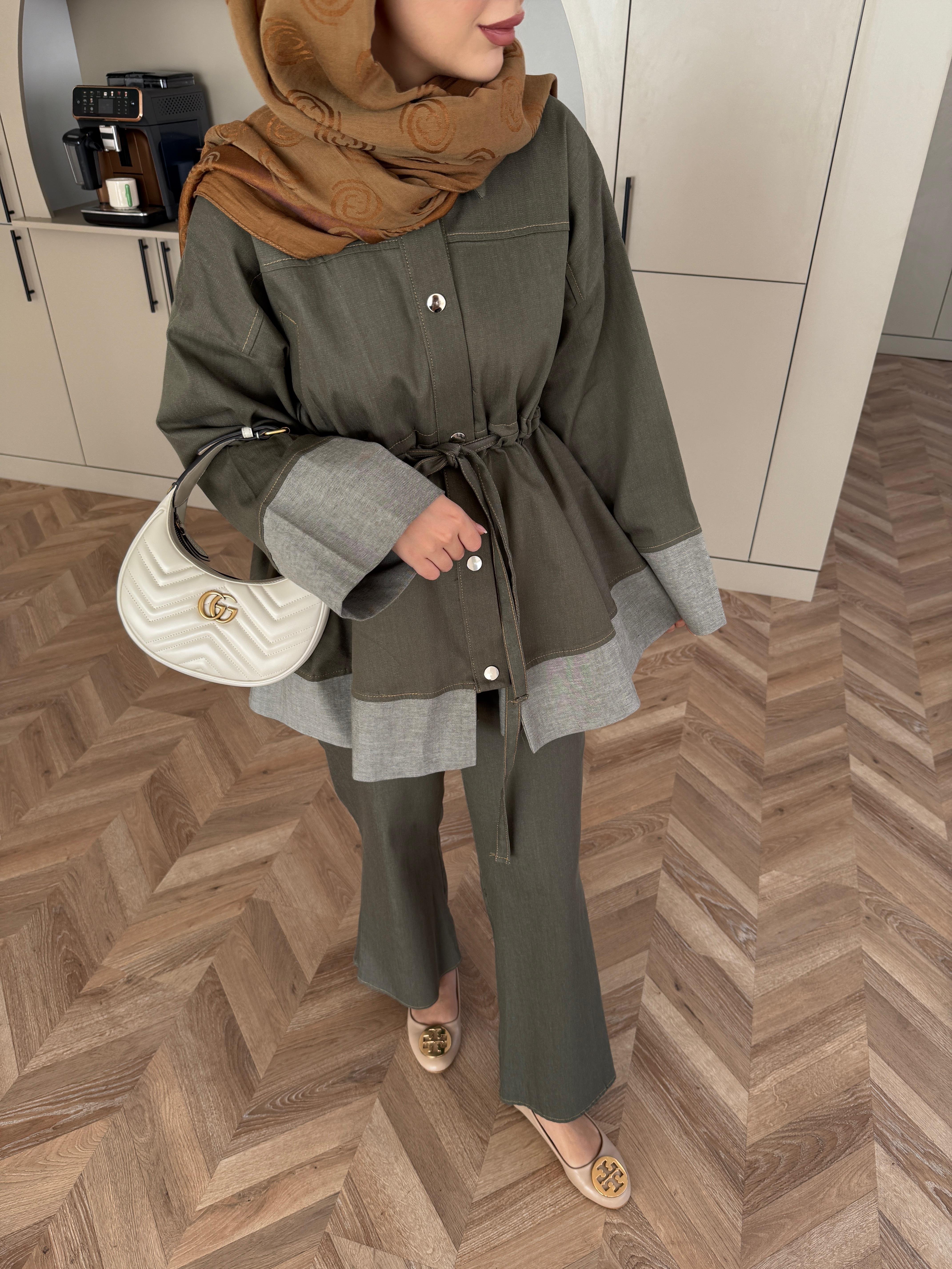 Gisa Pantolonlu Takım Haki