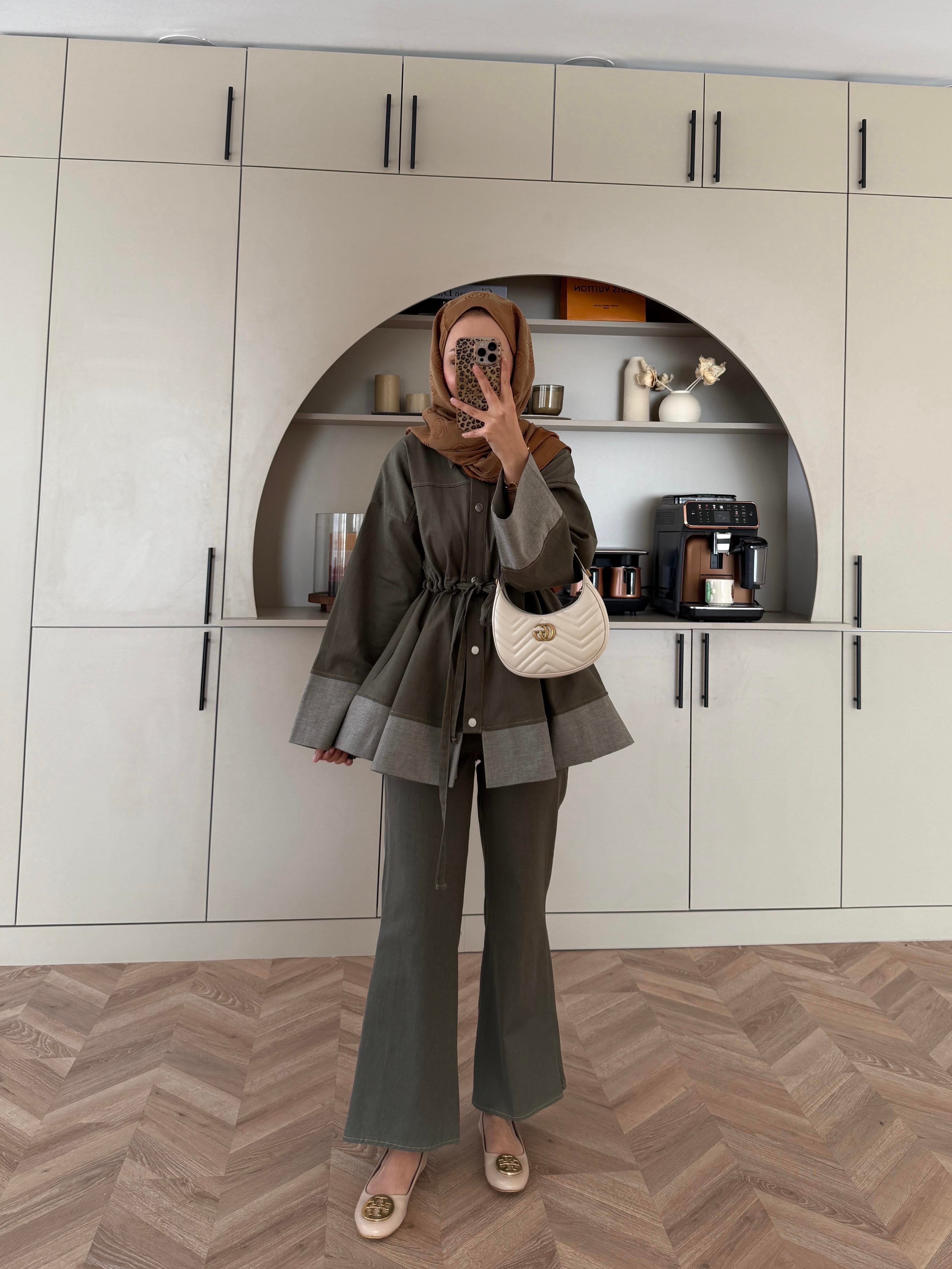 Gisa Pantolonlu Takım Haki