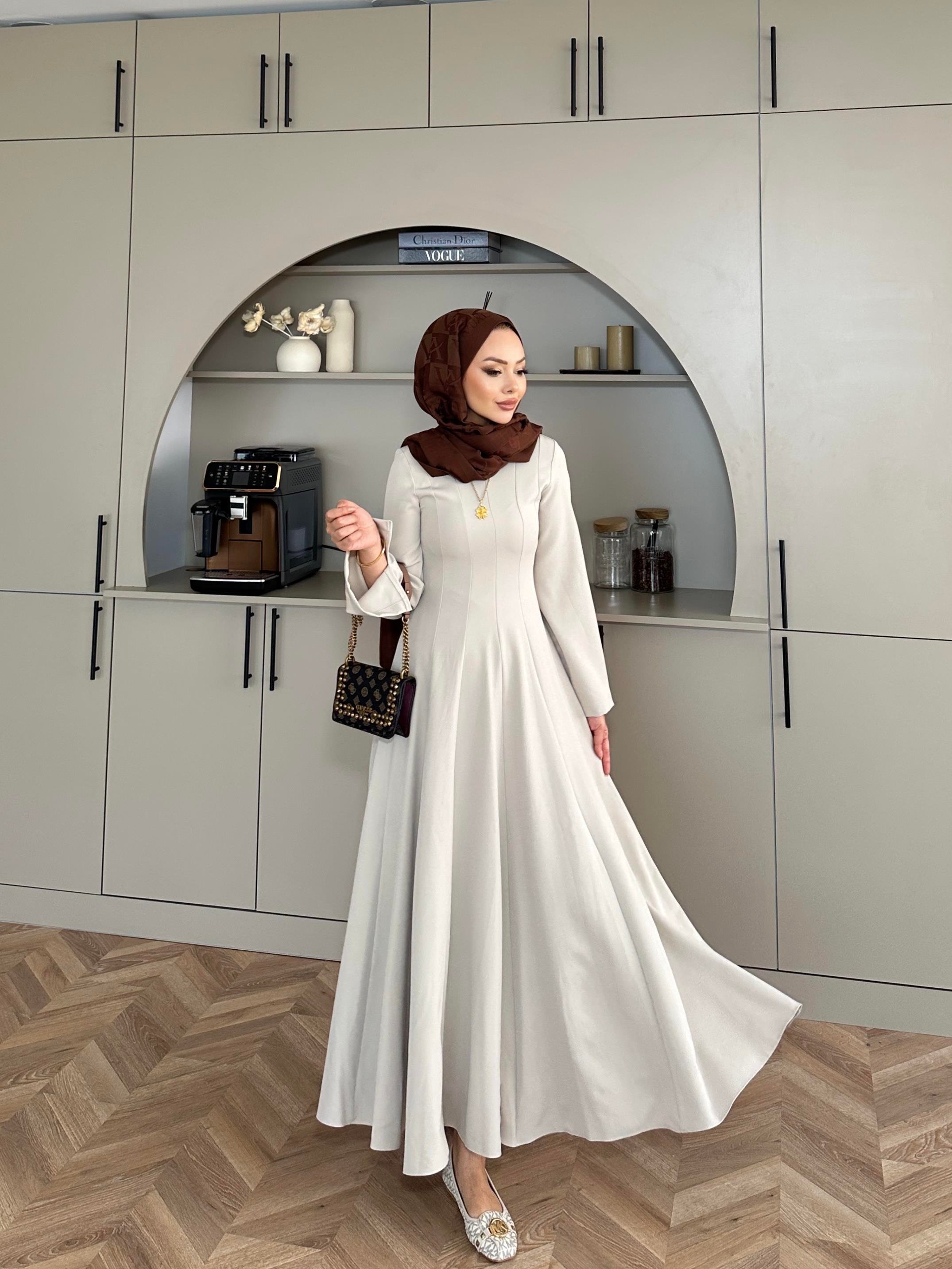 Harel A Kesim Elbise Bej