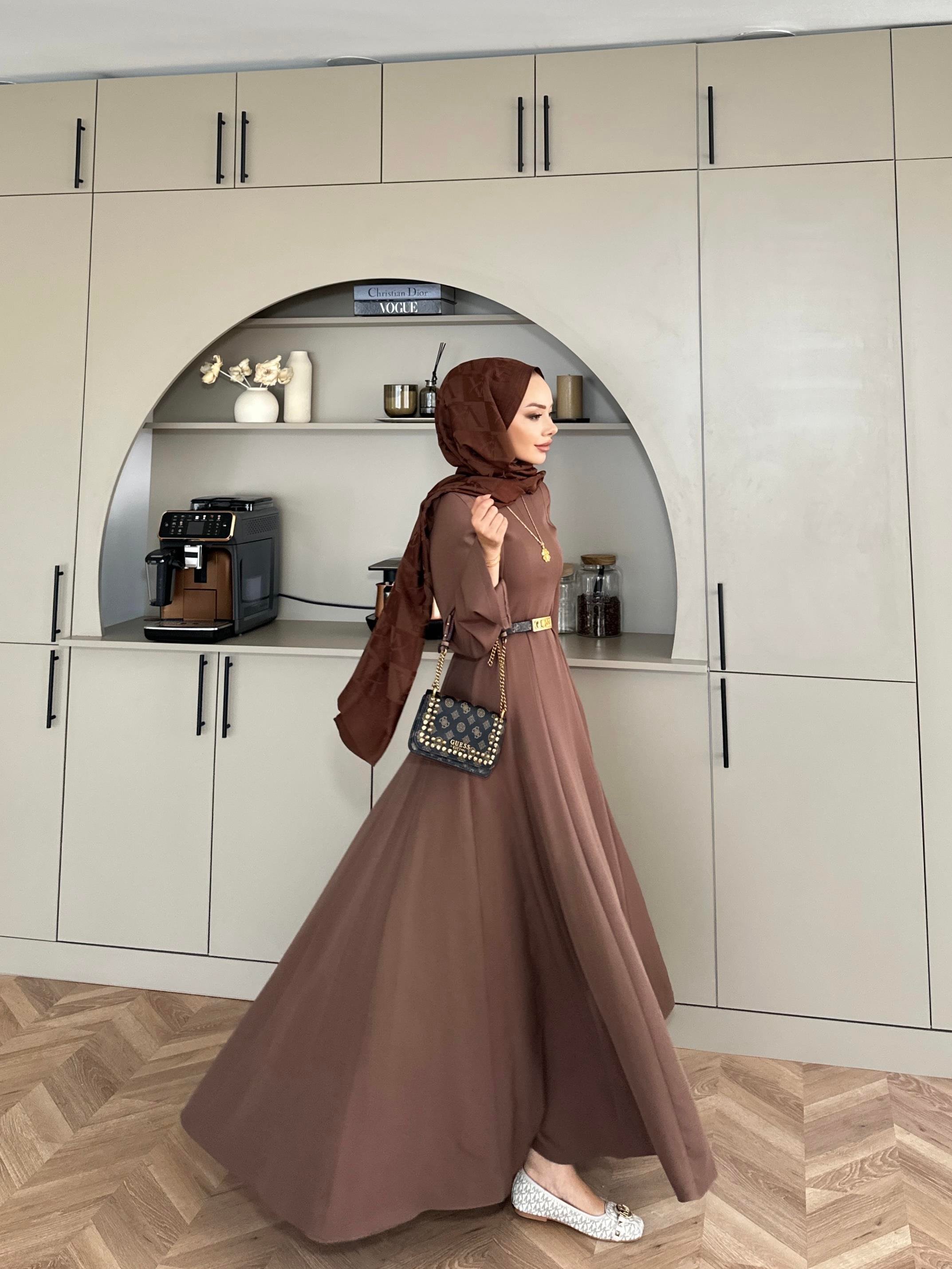 Harel A Kesim Elbise Kahve