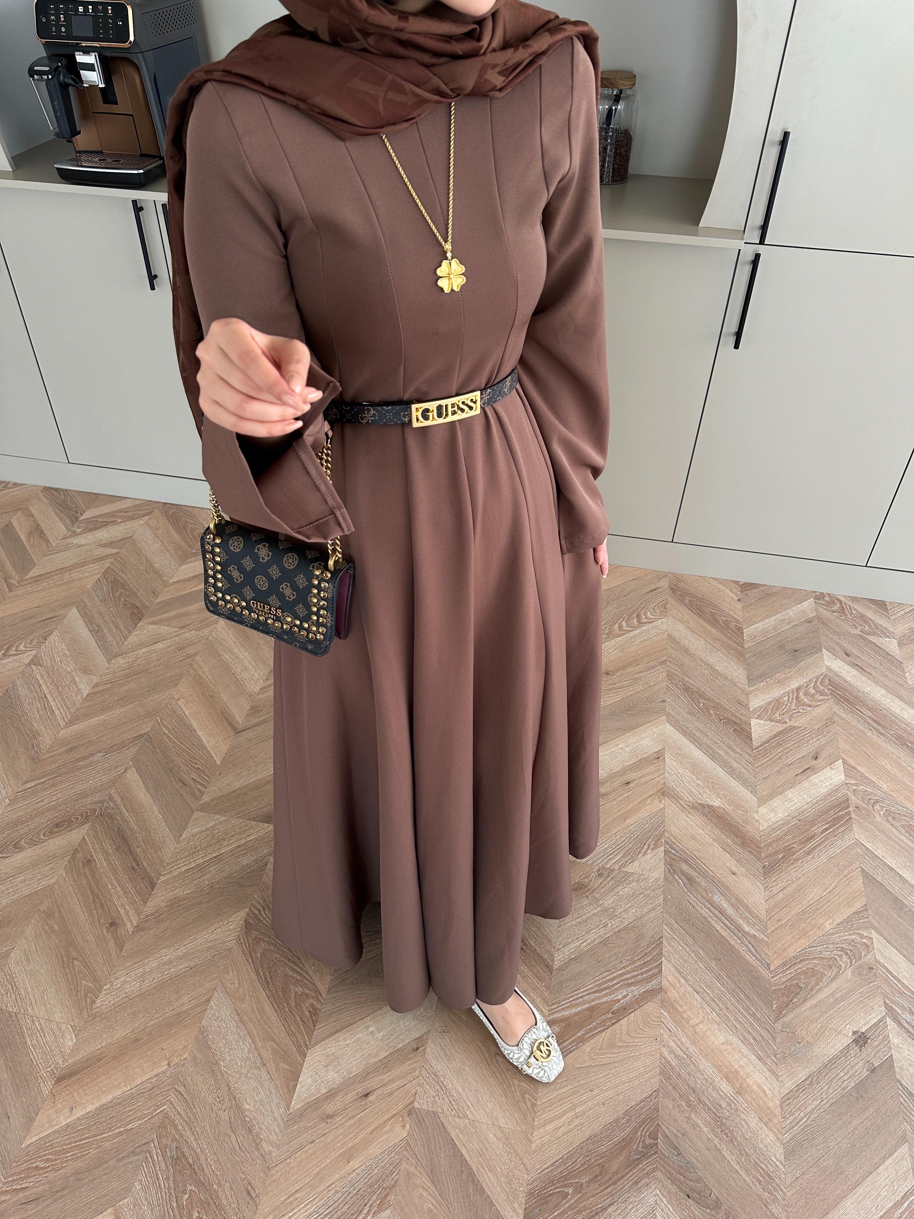 Harel A Kesim Elbise Kahve