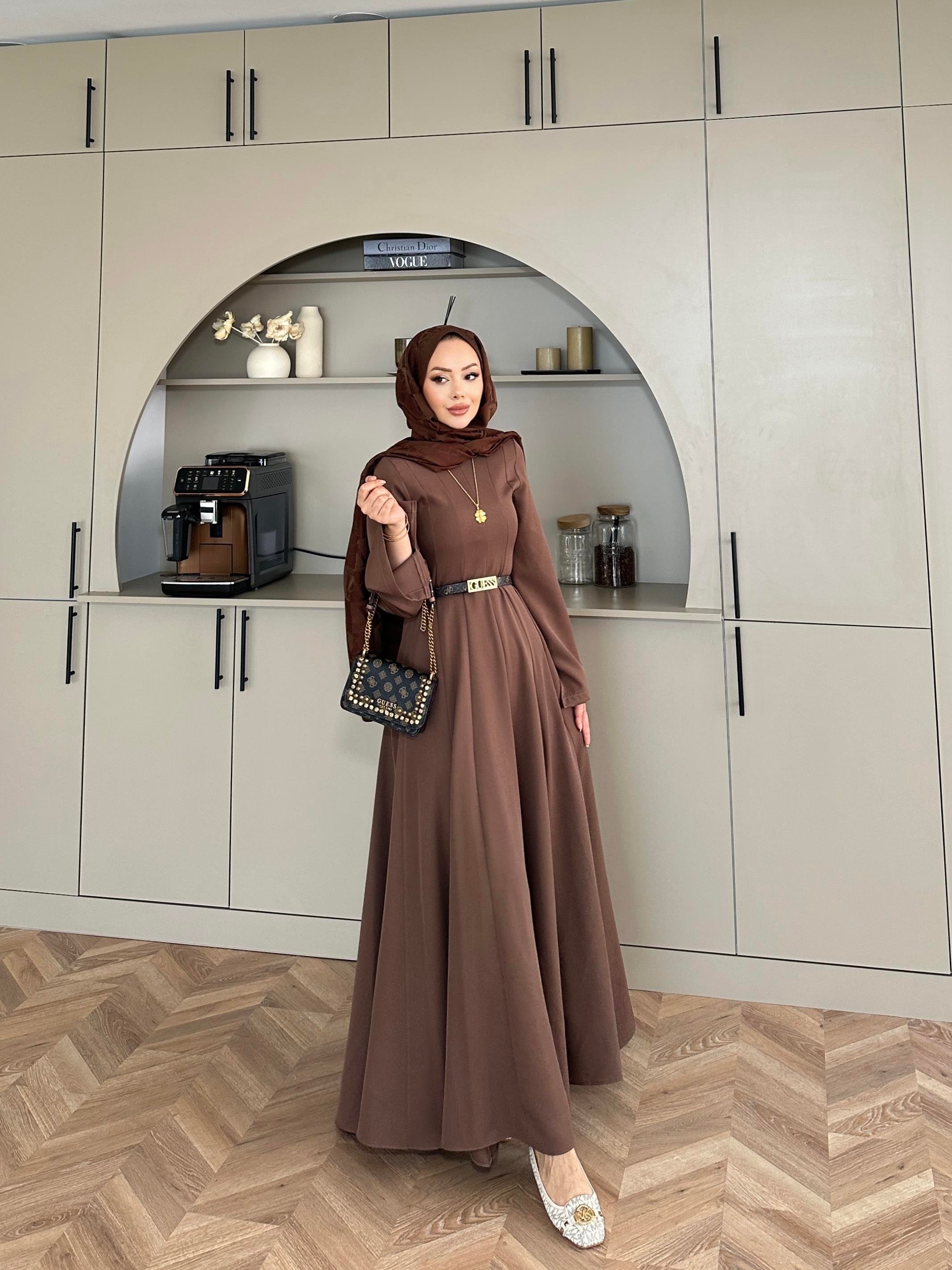 Harel A Kesim Elbise Kahve