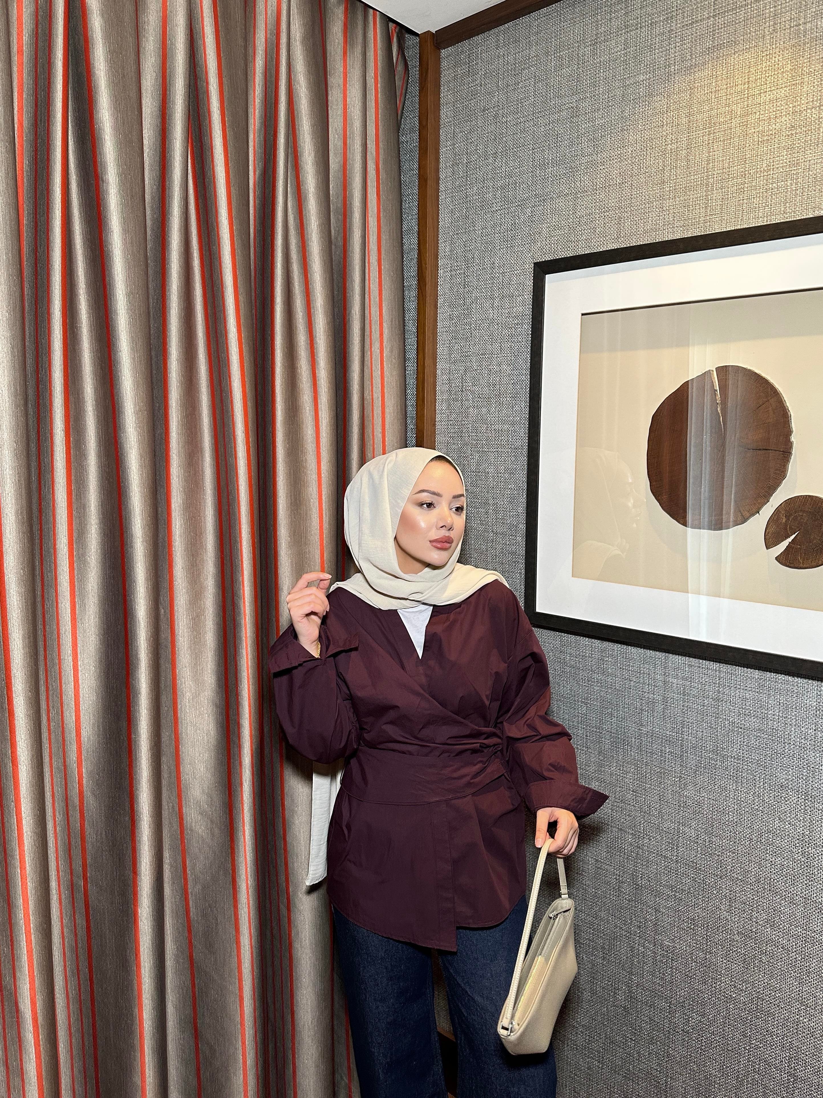 Harper Gömlek Bordo