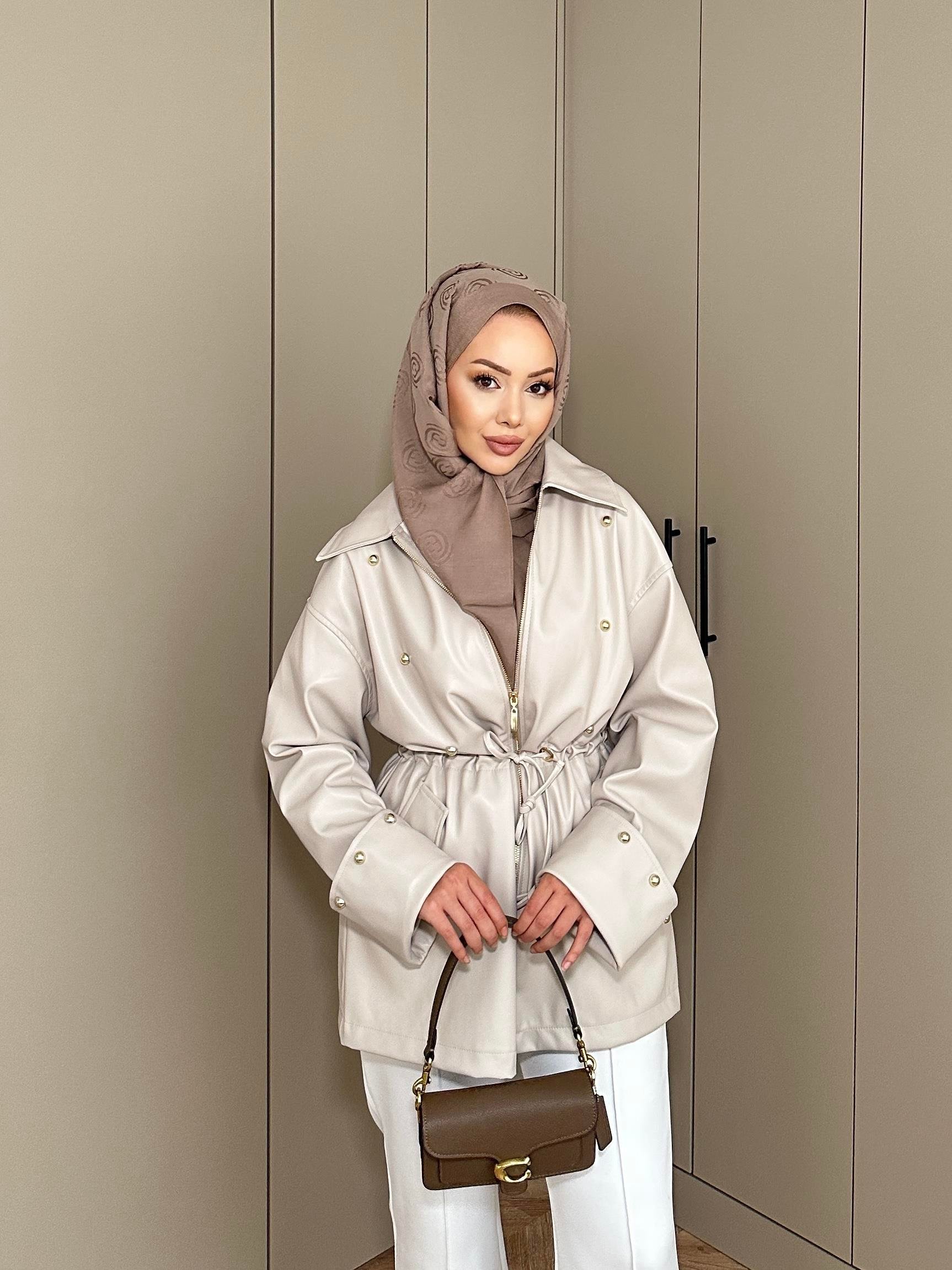 Henry Deri Ceket Bej