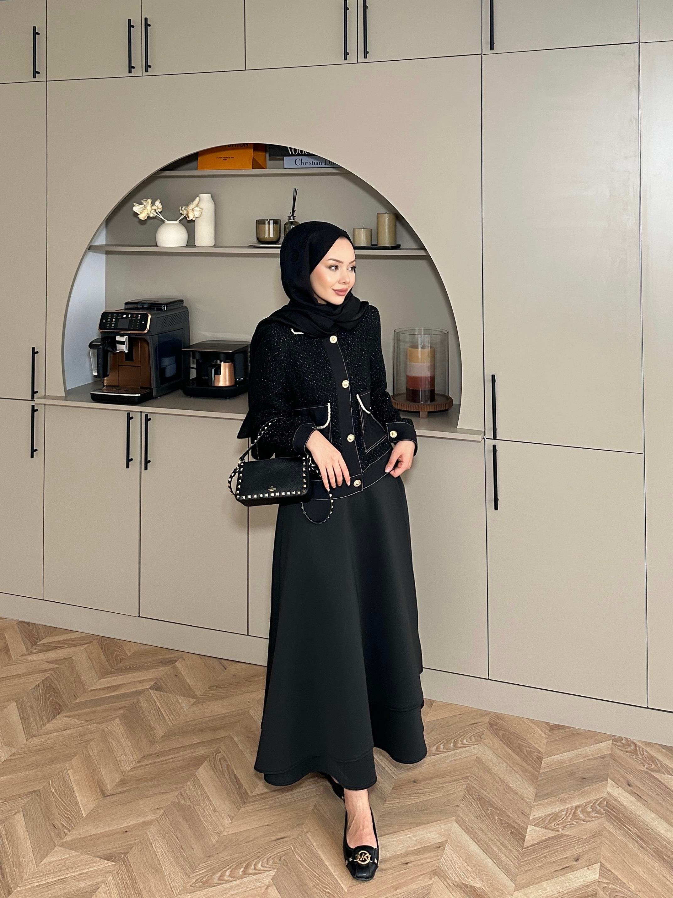 Holly Tüvit Ceket Siyah