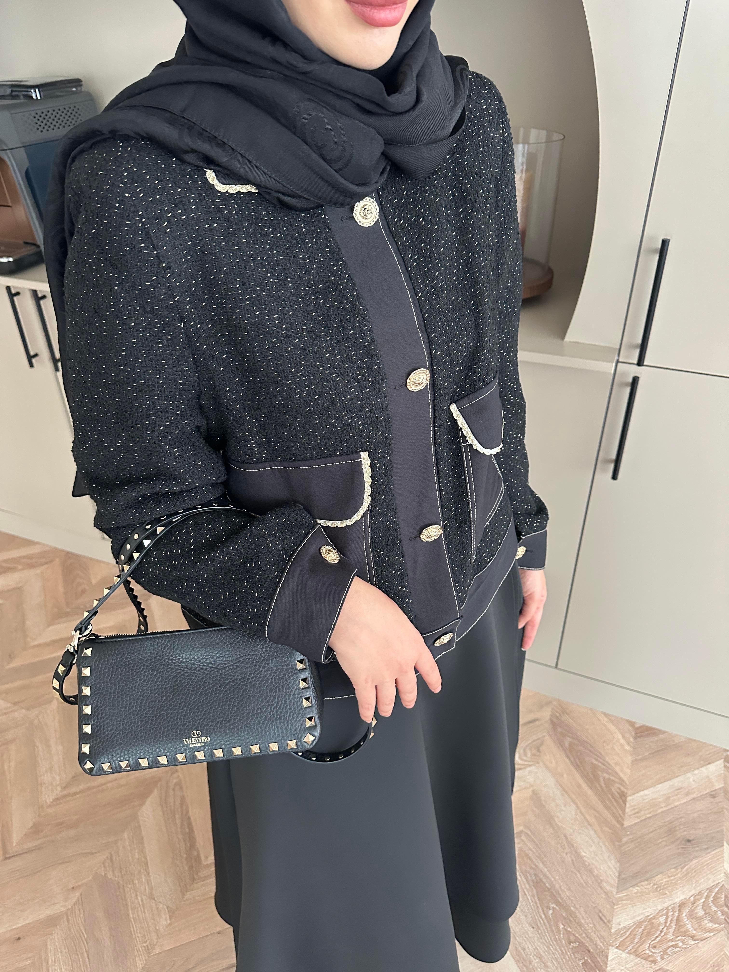 Holly Tüvit Ceket Siyah