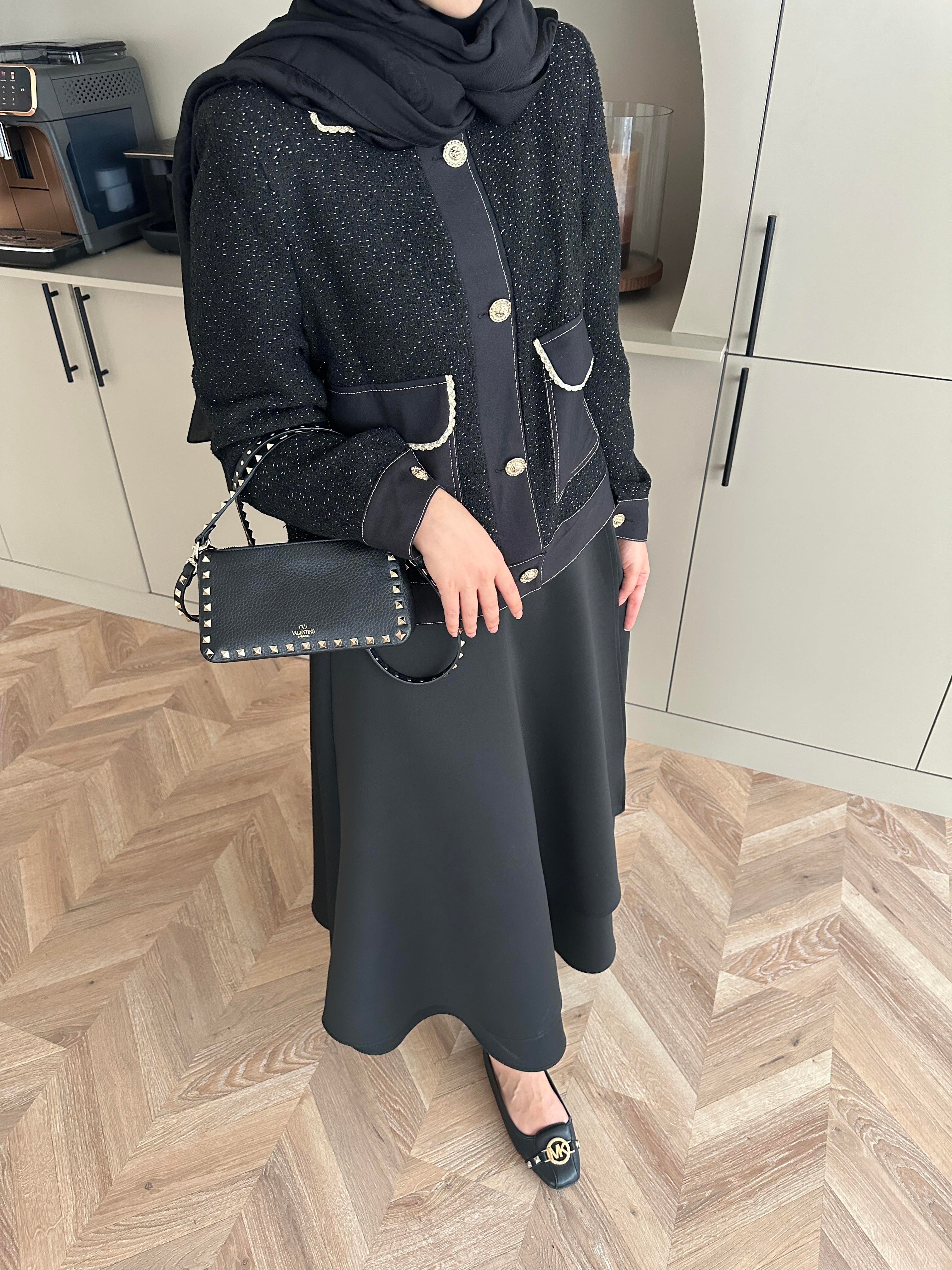 Holly Tüvit Ceket Siyah