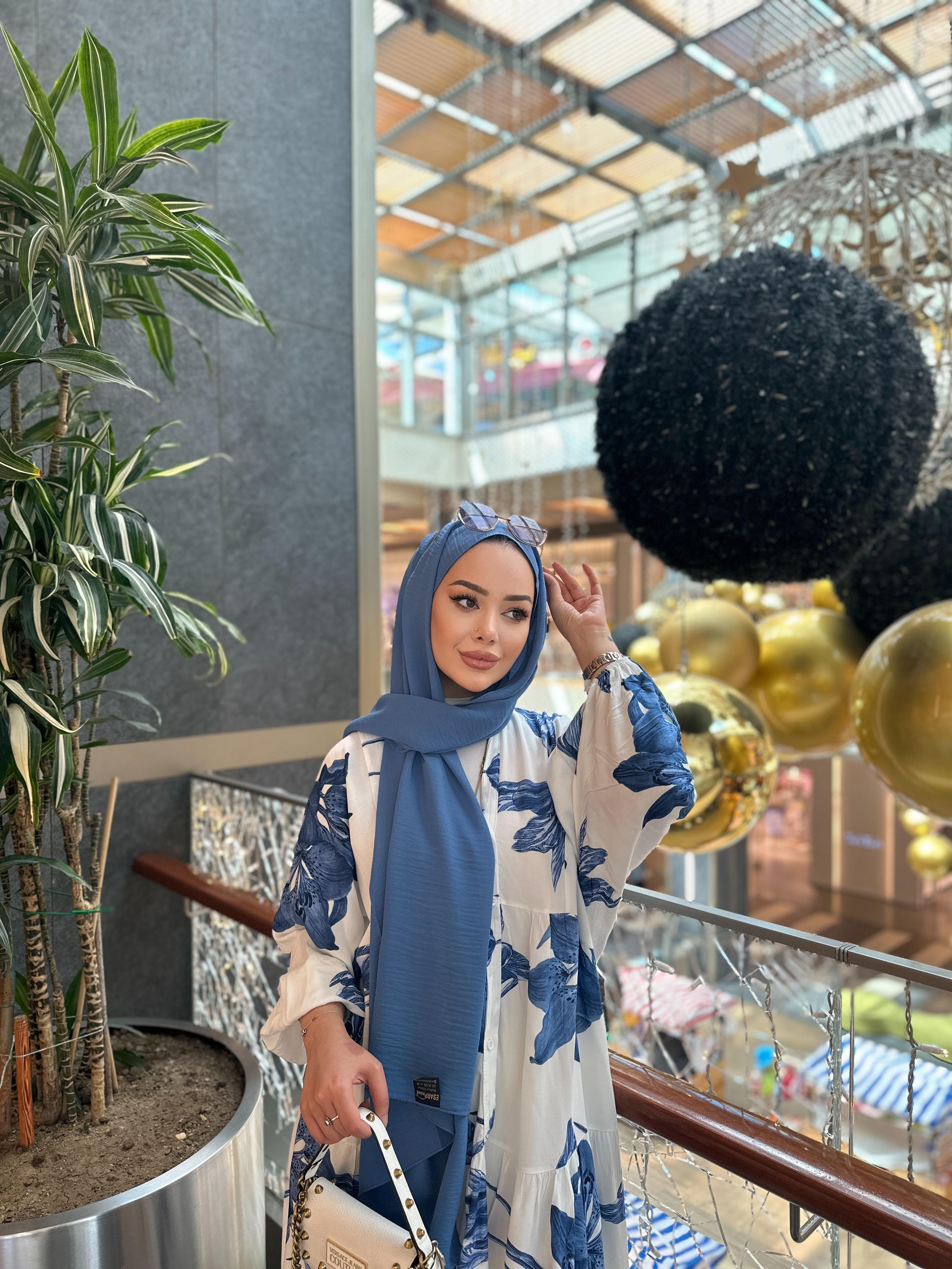 İnce Jazz Şal İndigo