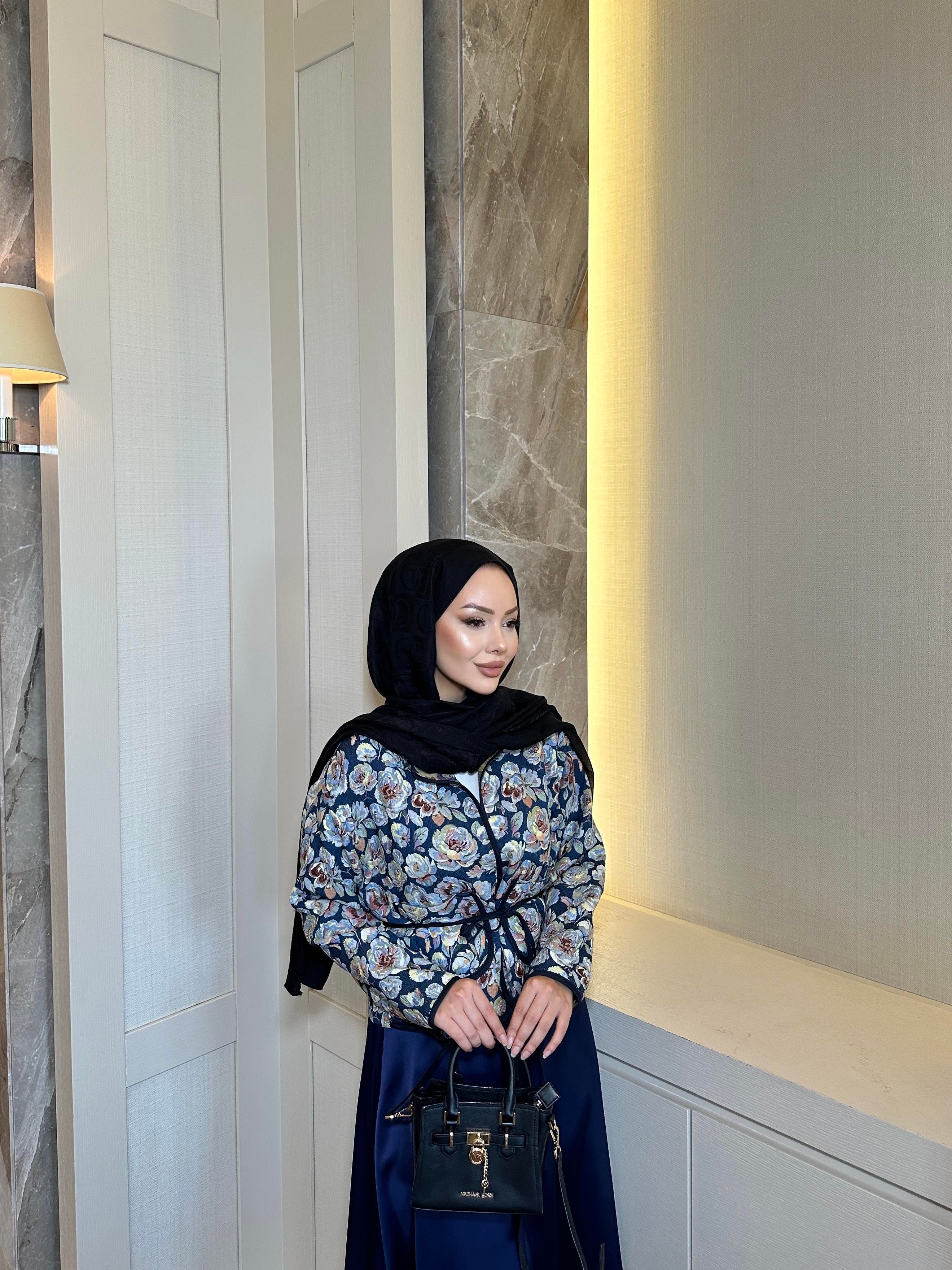 Jasmin Jakar Ceket Lacivert