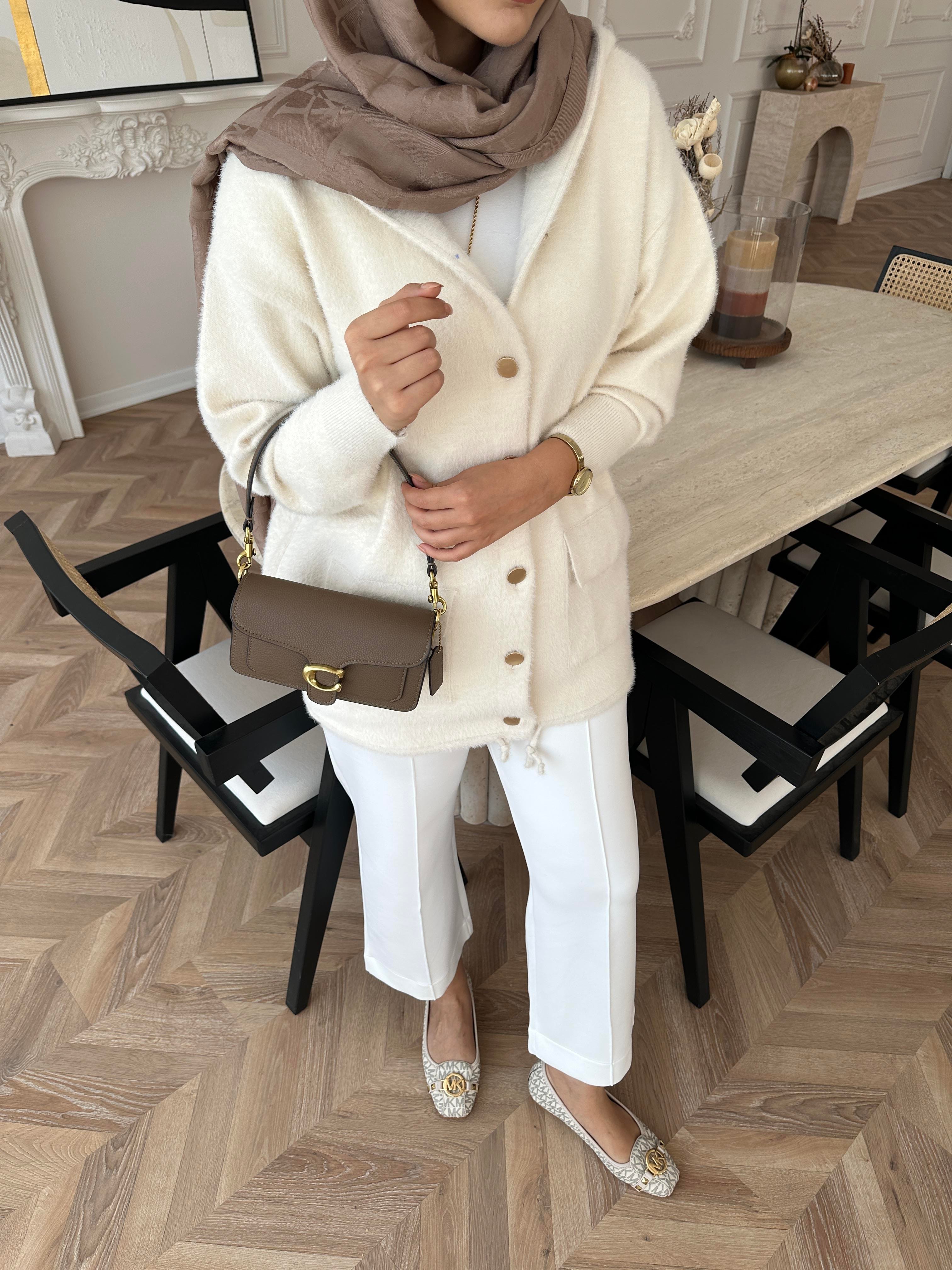 Joy Angora Hırka Ekru