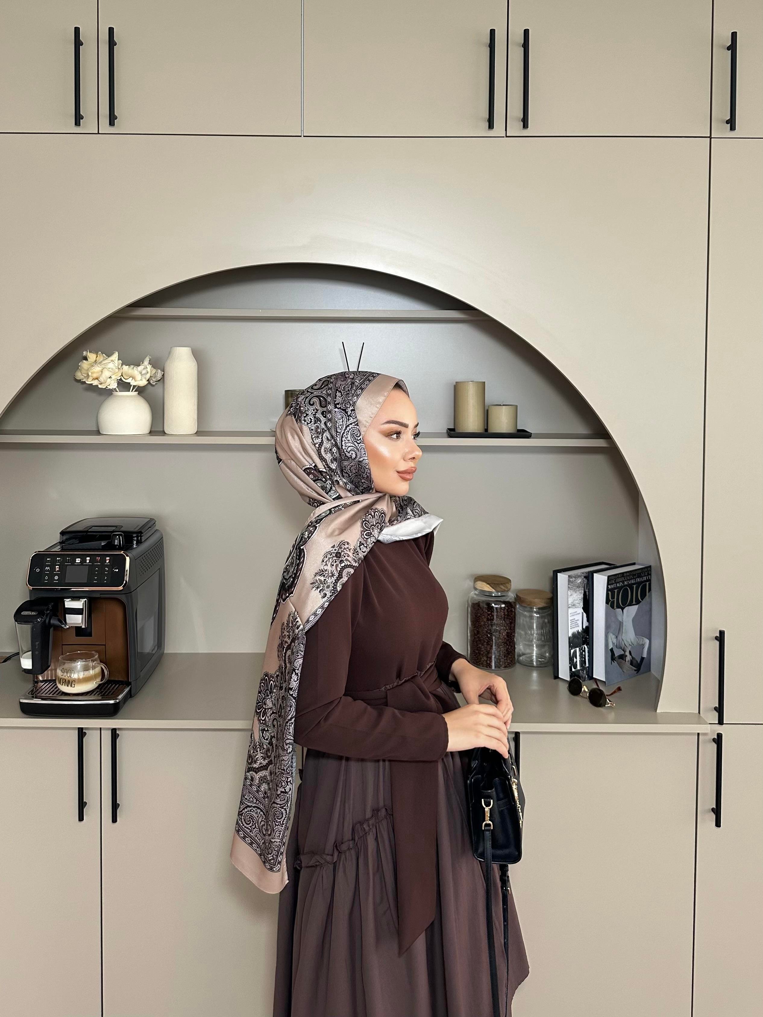 Kendal Paraşüt Elbise Acı Kahve