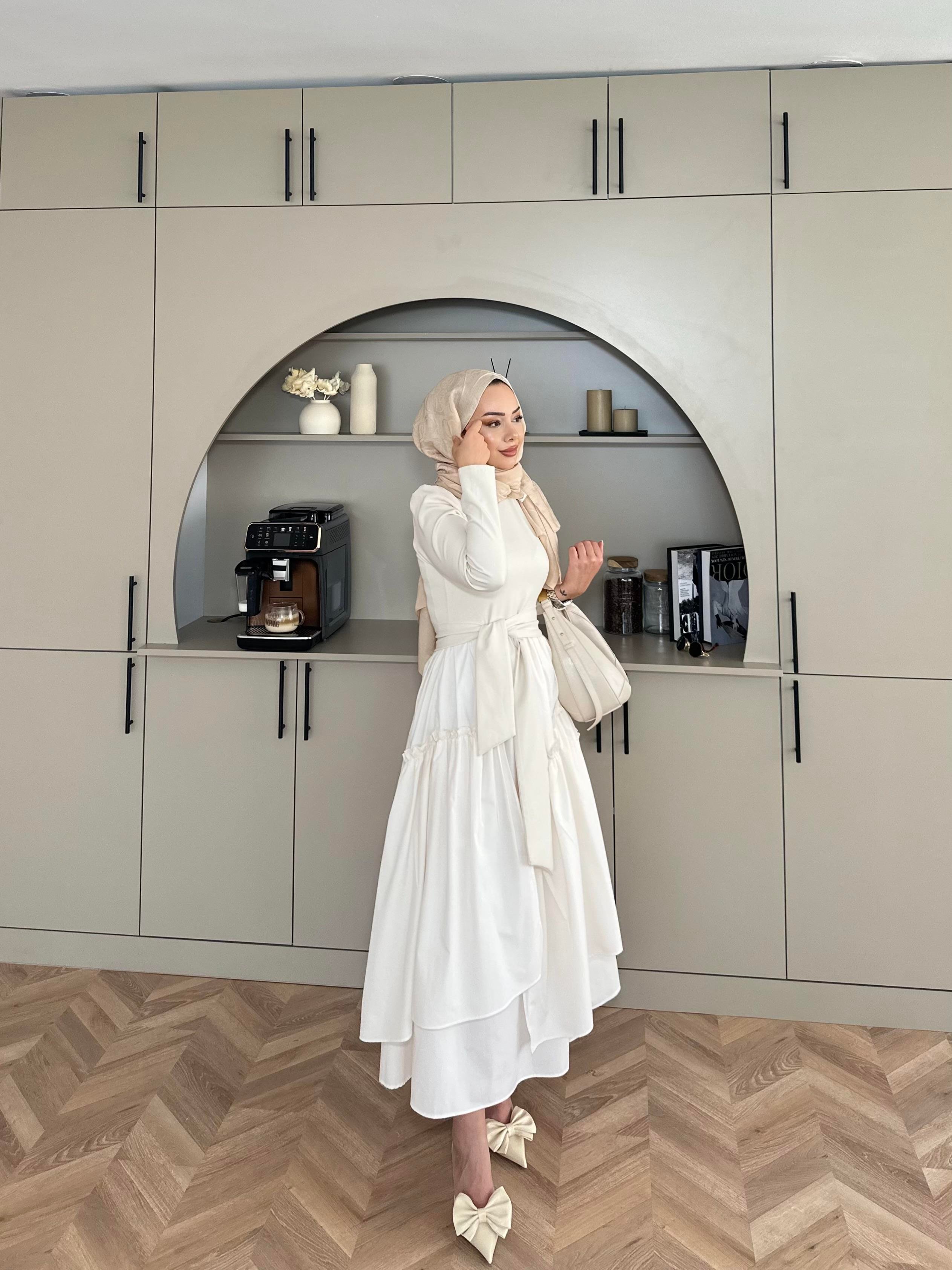 Kendal Paraşüt Elbise Bej