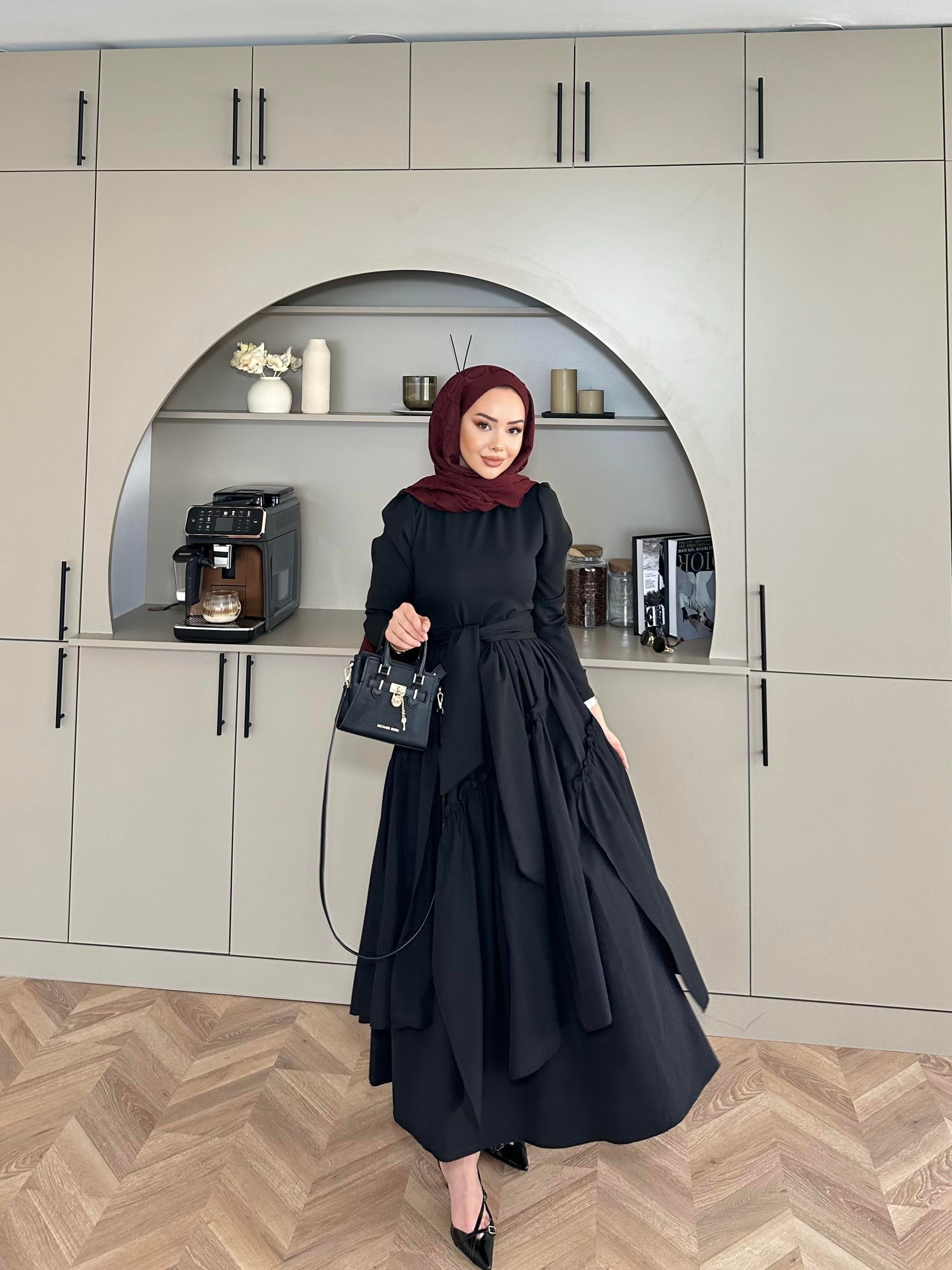 Kendal Paraşüt Elbise Siyah