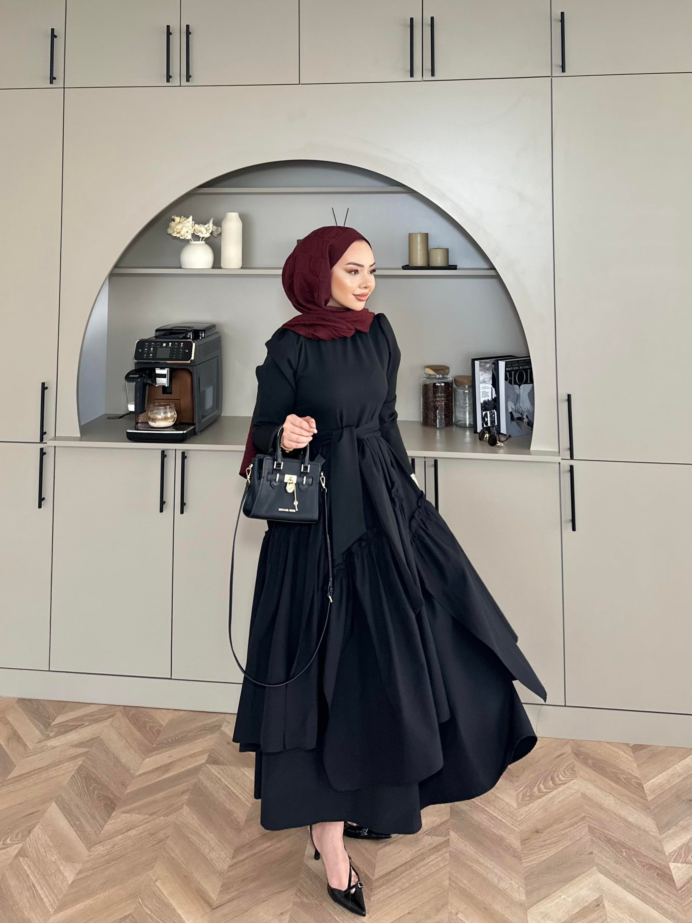 Kendal Paraşüt Elbise Siyah