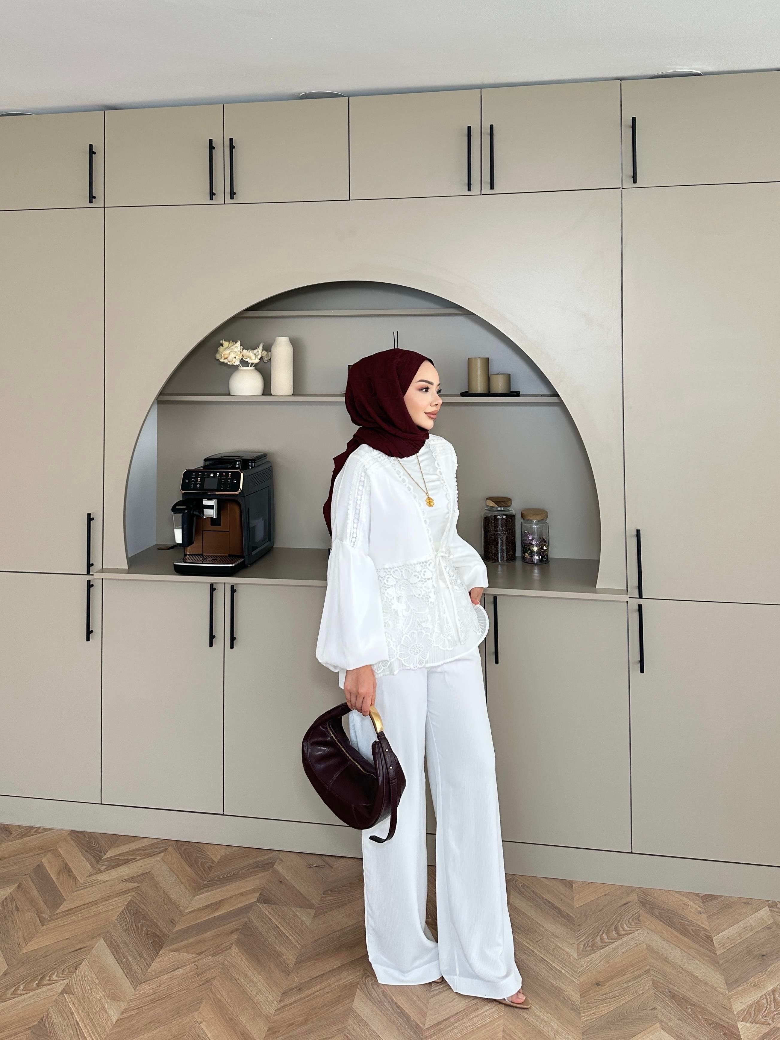 Laide Pantolonlu Takım İndigo