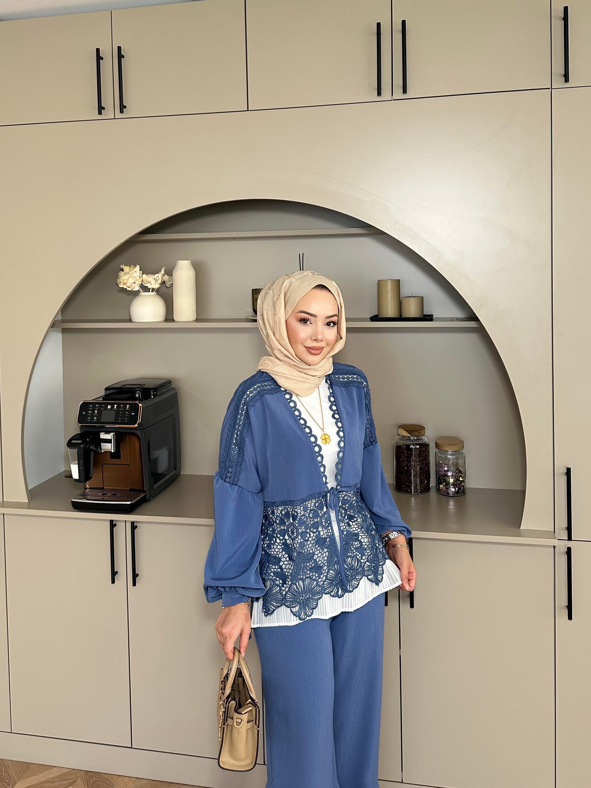 Laide Pantolonlu Takım İndigo