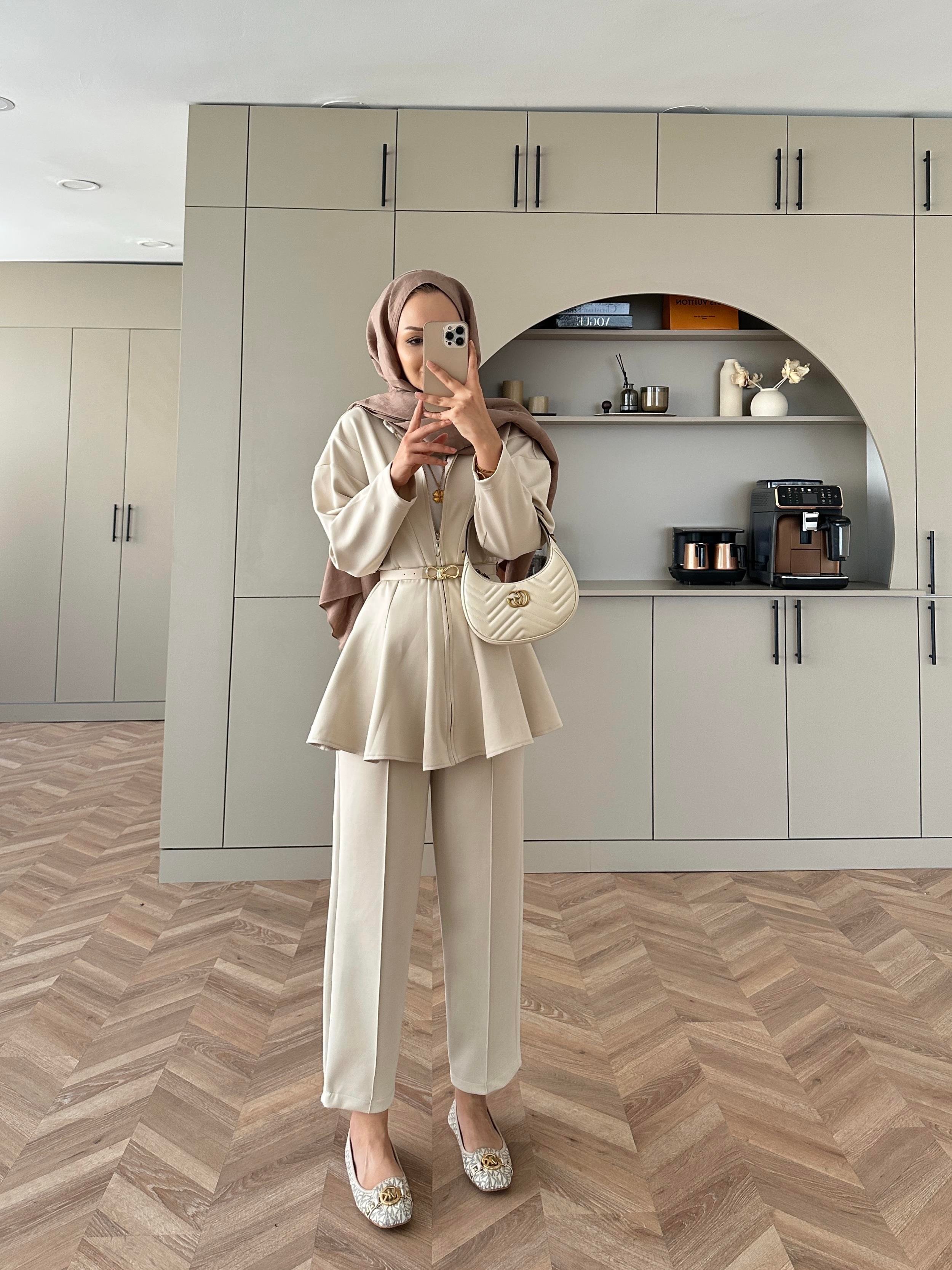 Lalin Scuba Takım Bej