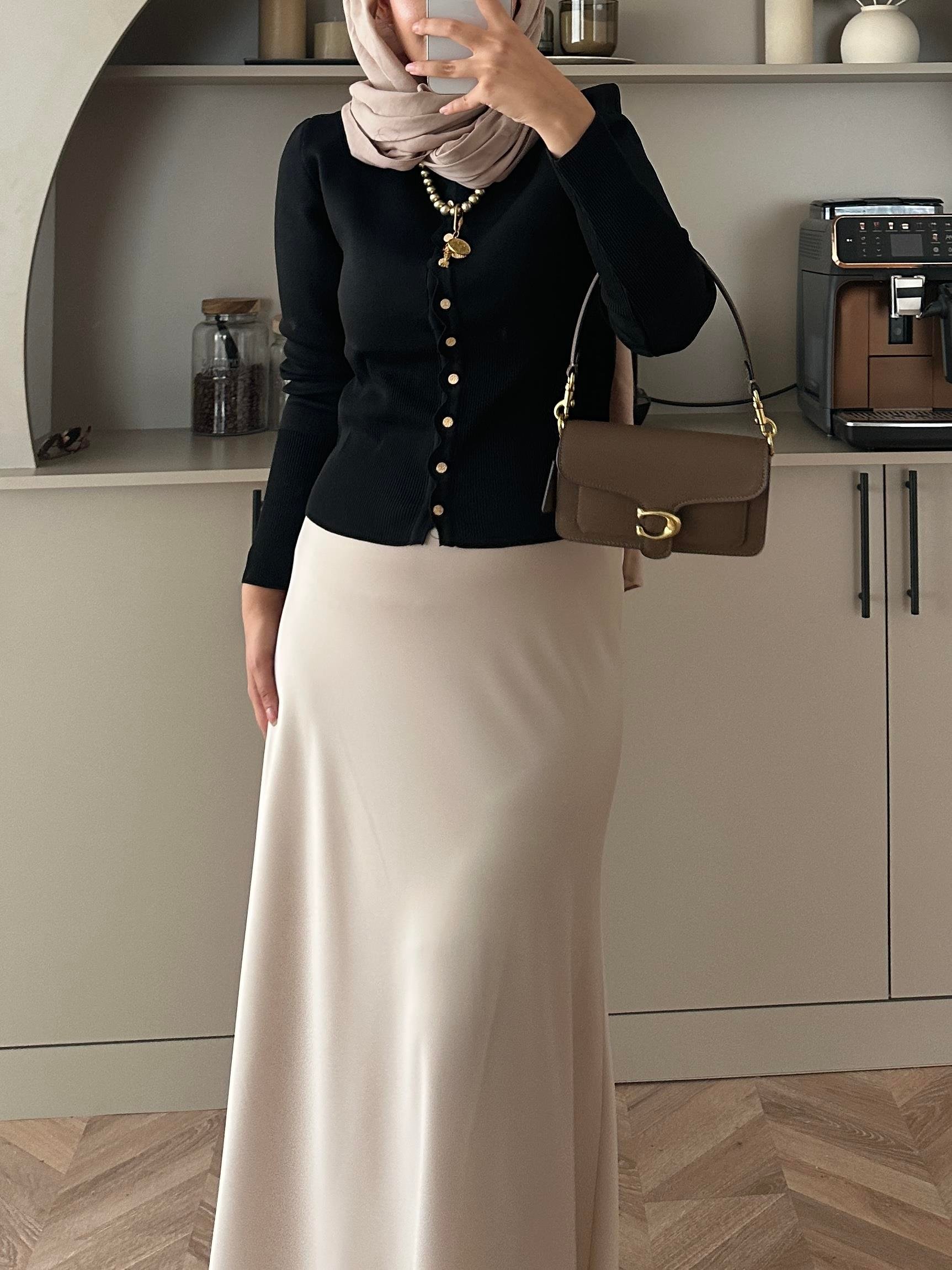 Leyna Çelik Örme Hırka Siyah 