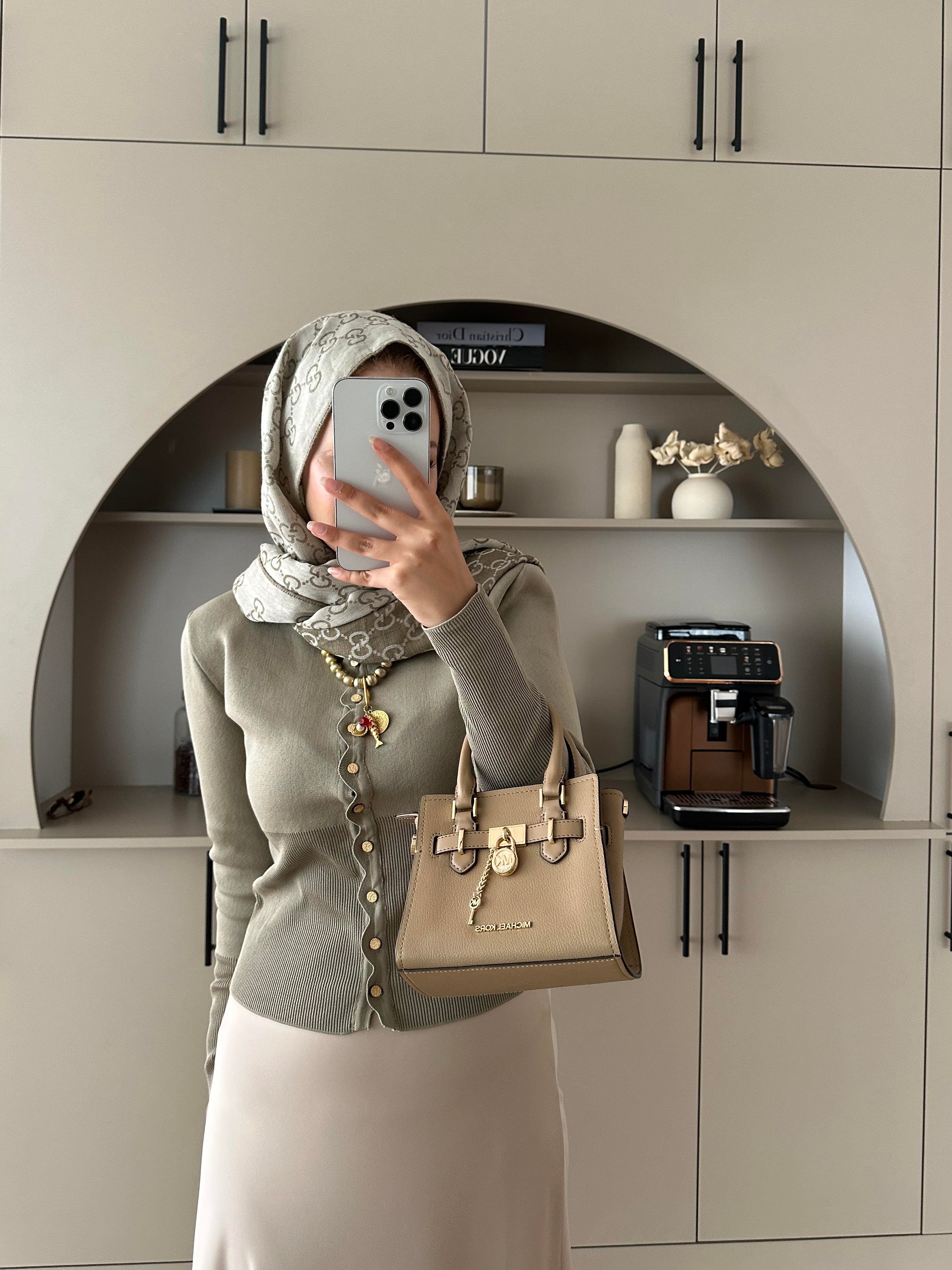 Leyna Çelik Örme Hırka Vizon