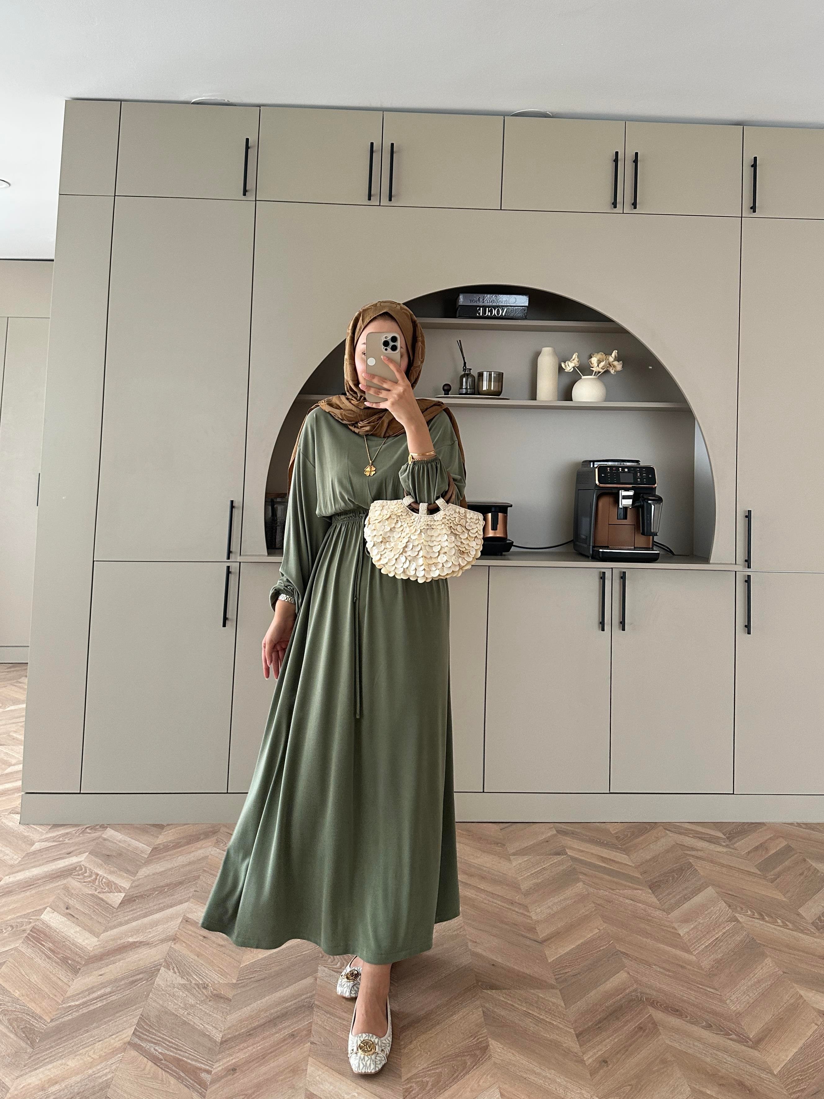 Liona Modal Elbise Haki