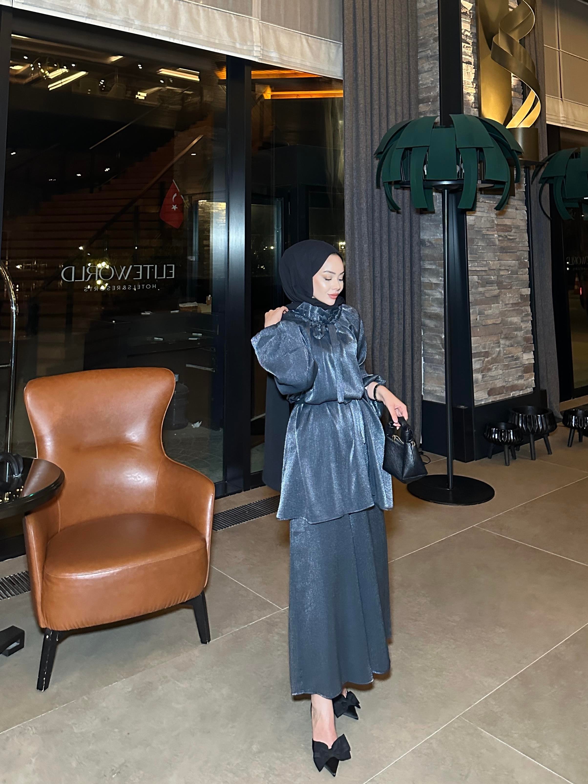 Lorena Etekli Takım Antrasit